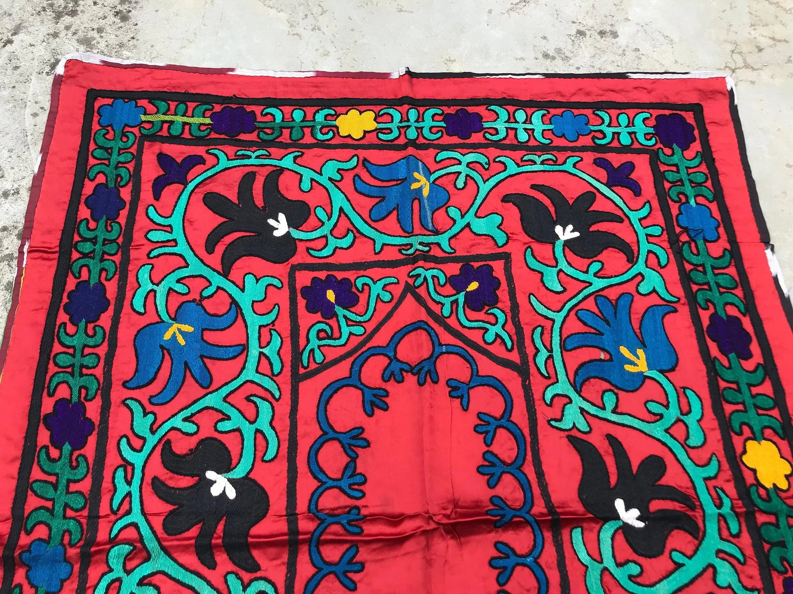 Vintage Boho Silk Tablecloth / Tapestry - 3