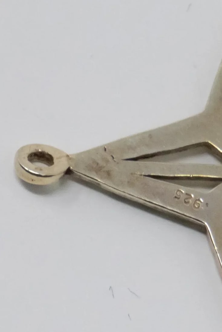 Sterling Christmas Star Ornament - 5