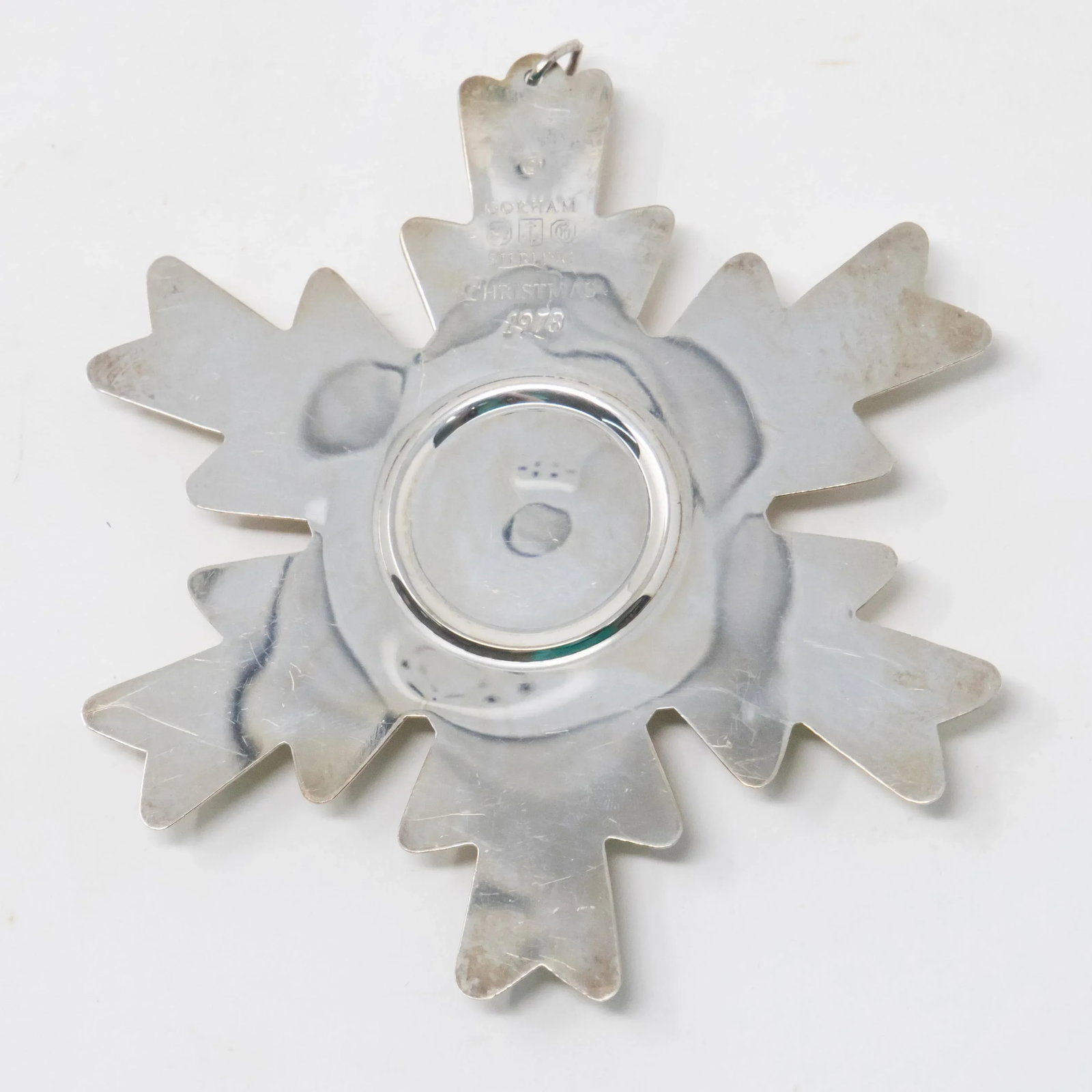 1978 Gorham Sterling Snowflake Ornament - 7