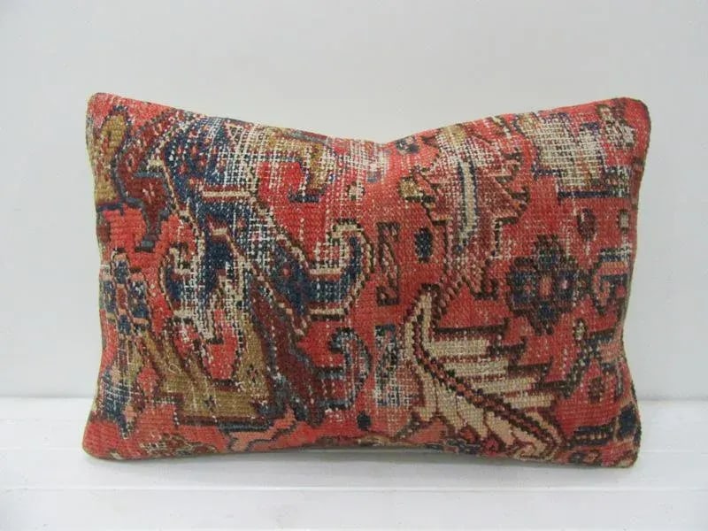 Turkish Handmade Decorative Cushion Cover - 24"W x 16"H - 4