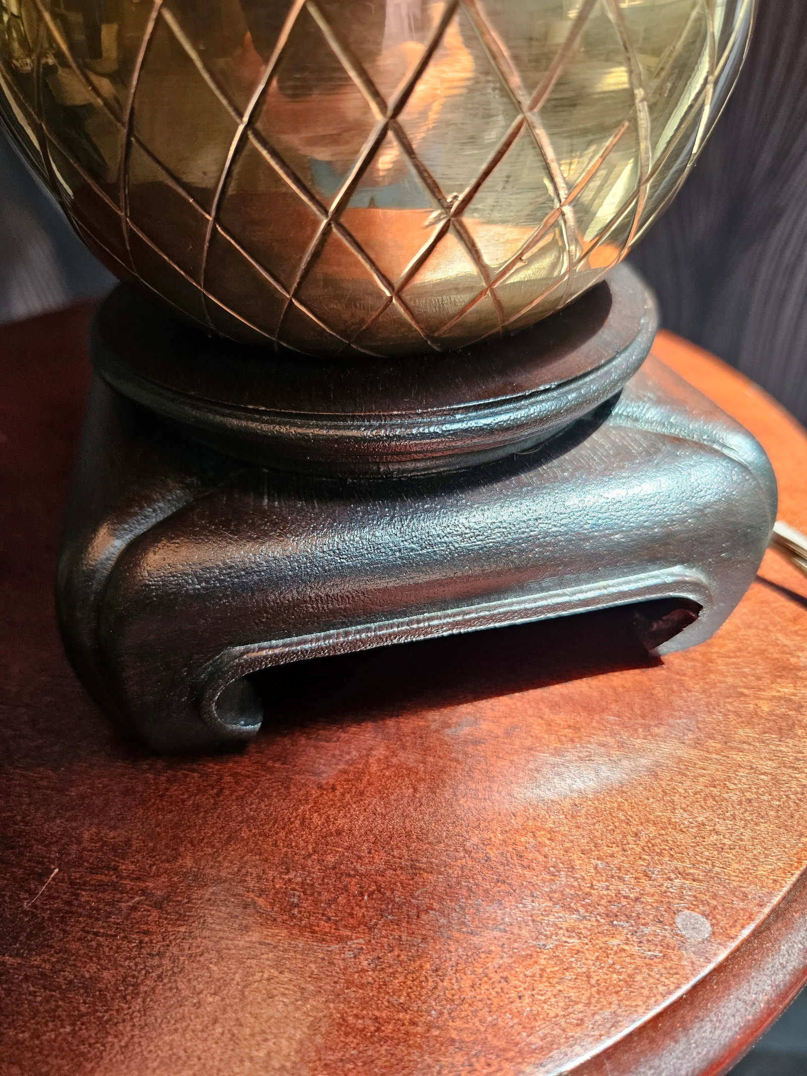 Brass Pineapple Lamp - 8