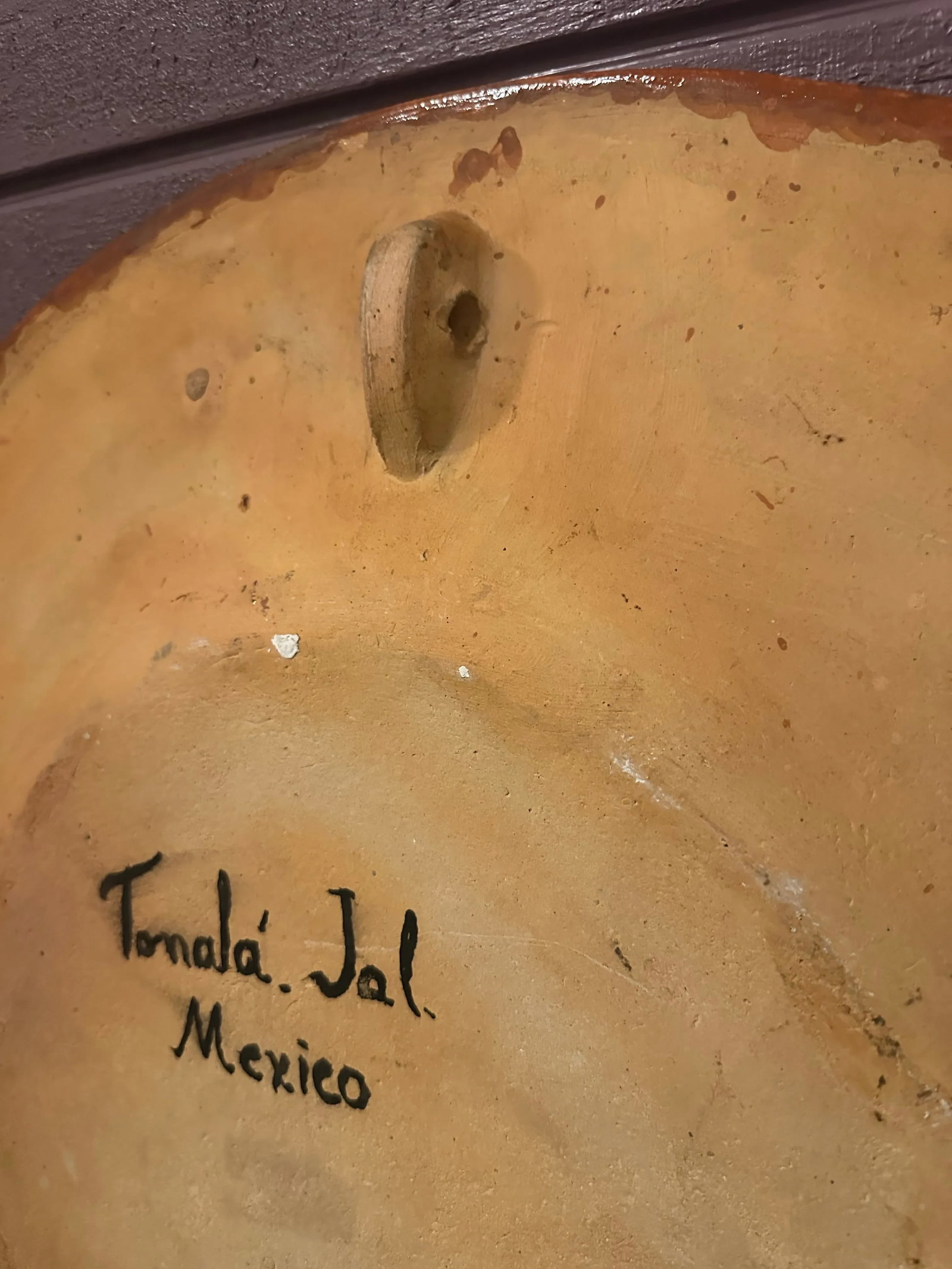 Late 20th Century Sun Folk Art Plate From Tonala, Mexico - 8