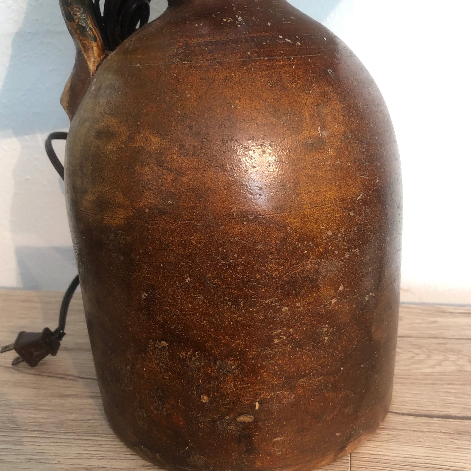 Vintage Crock Wear Jug and Shade - 5