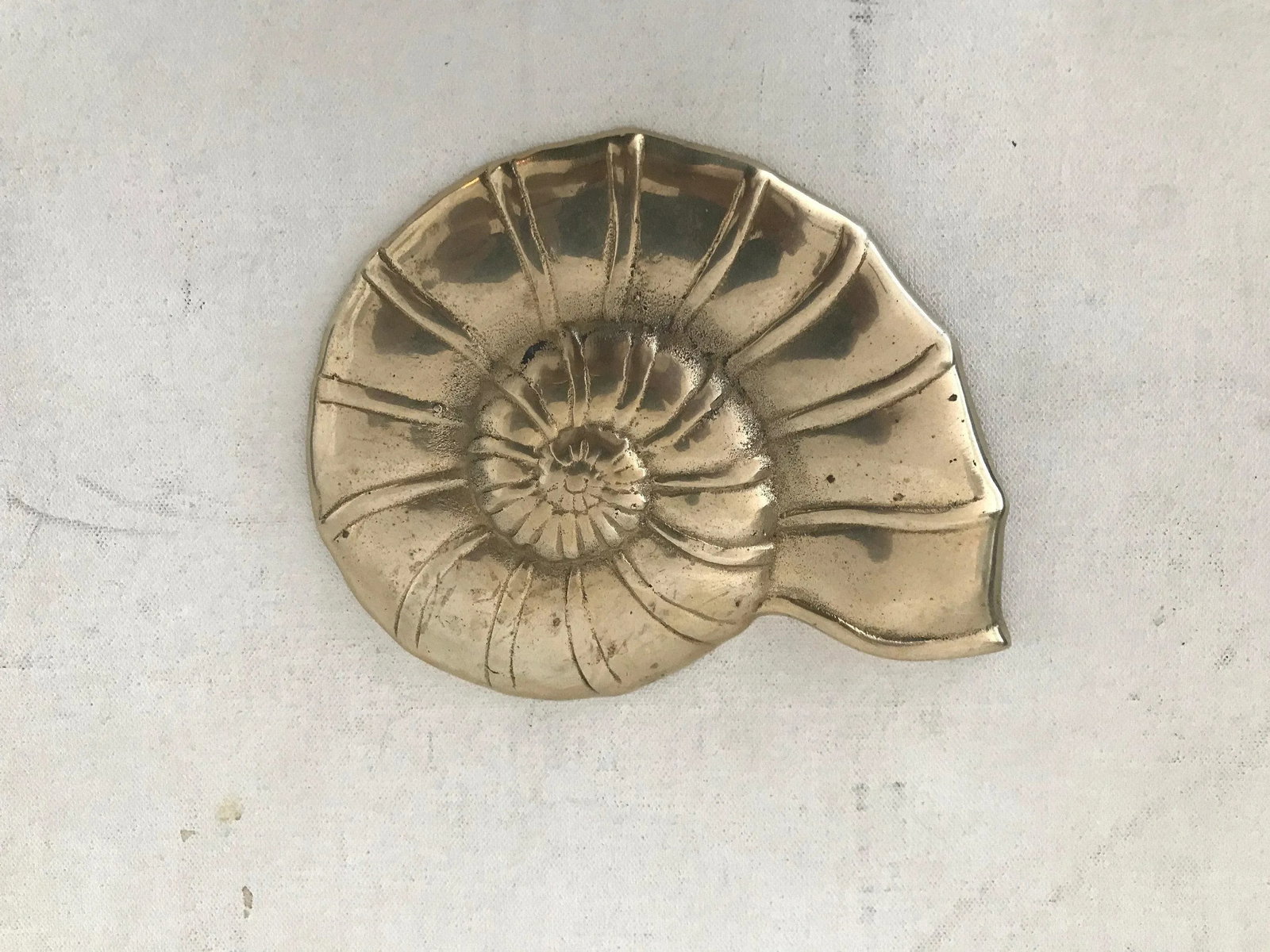 Vintage Mid Century Hollywood Regency Brass Shell Wall Sculptures Wall Art - 4