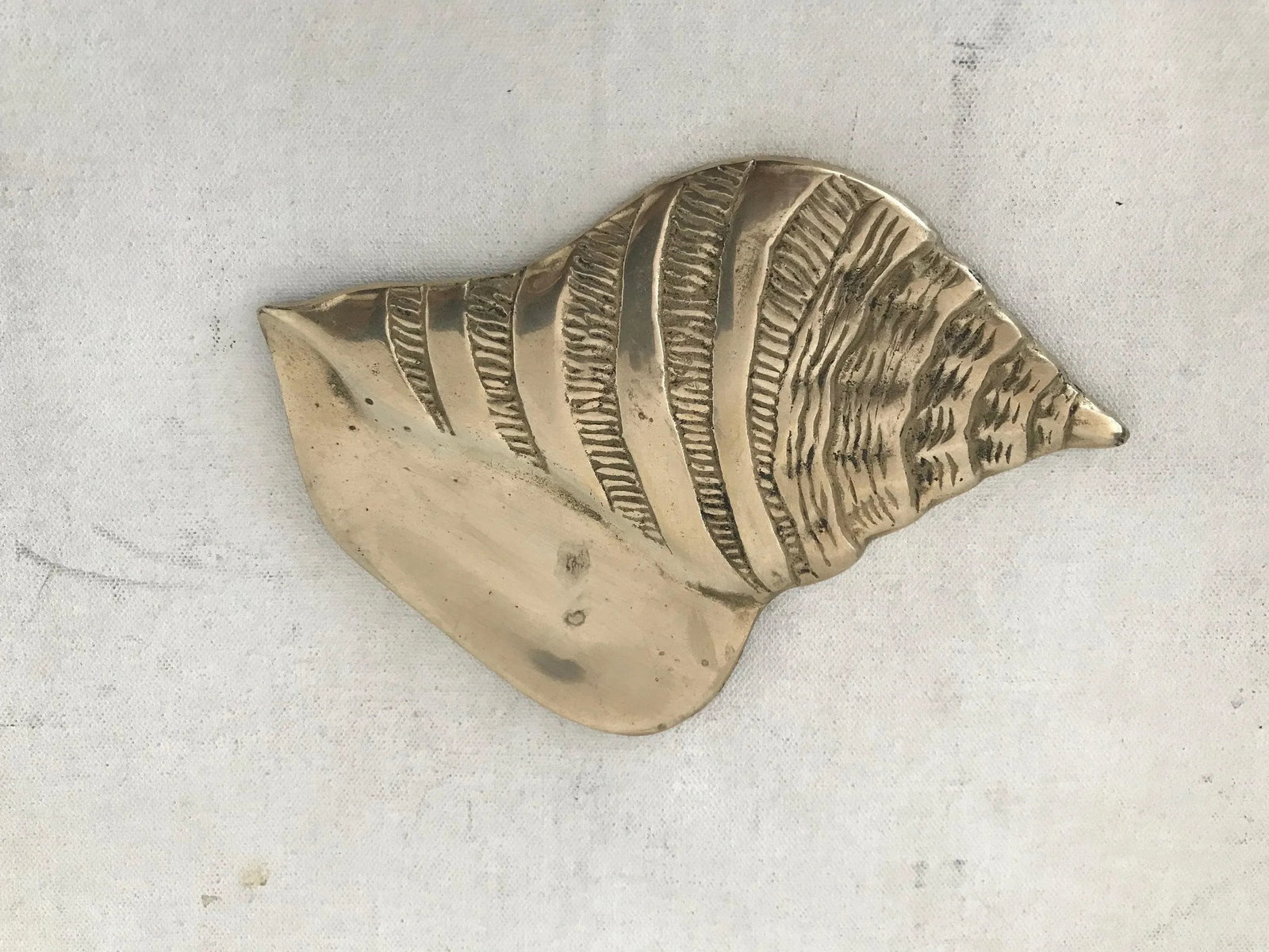 Vintage Mid Century Hollywood Regency Brass Shell Wall Sculptures Wall Art - 5