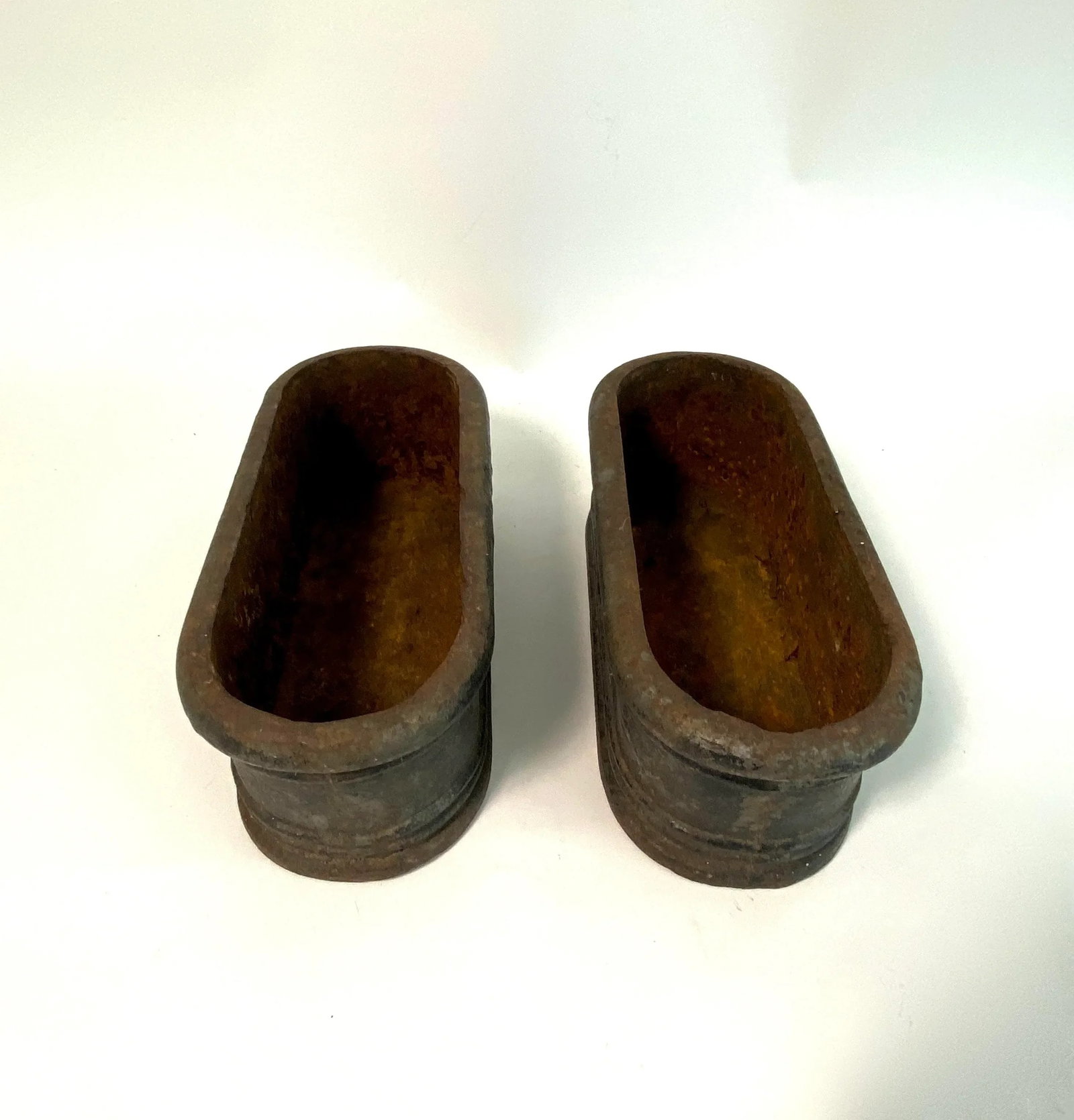 Antique French Cast Iron Jardinieres Planters - A Pair - 5