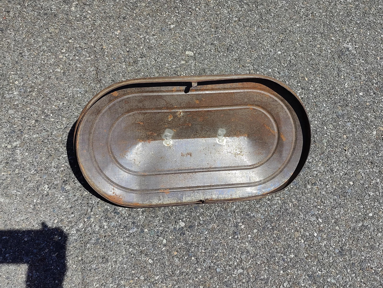 Vintage Primitive Copper Boiler/Wash Tub Pot With Wooden Handles - 6