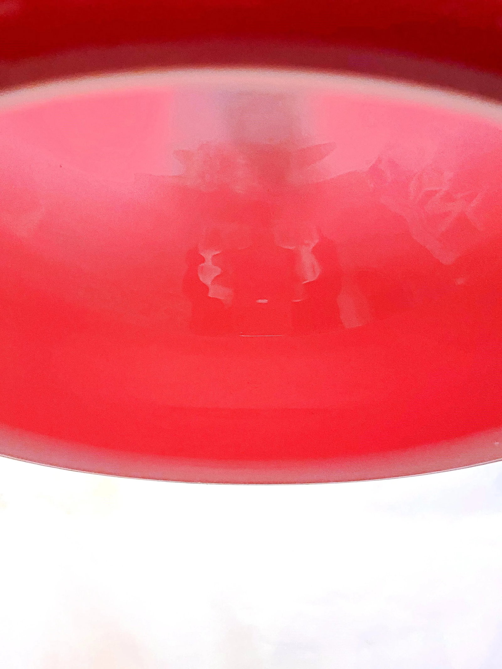 Vintage Red Glass Pendant Light - 6