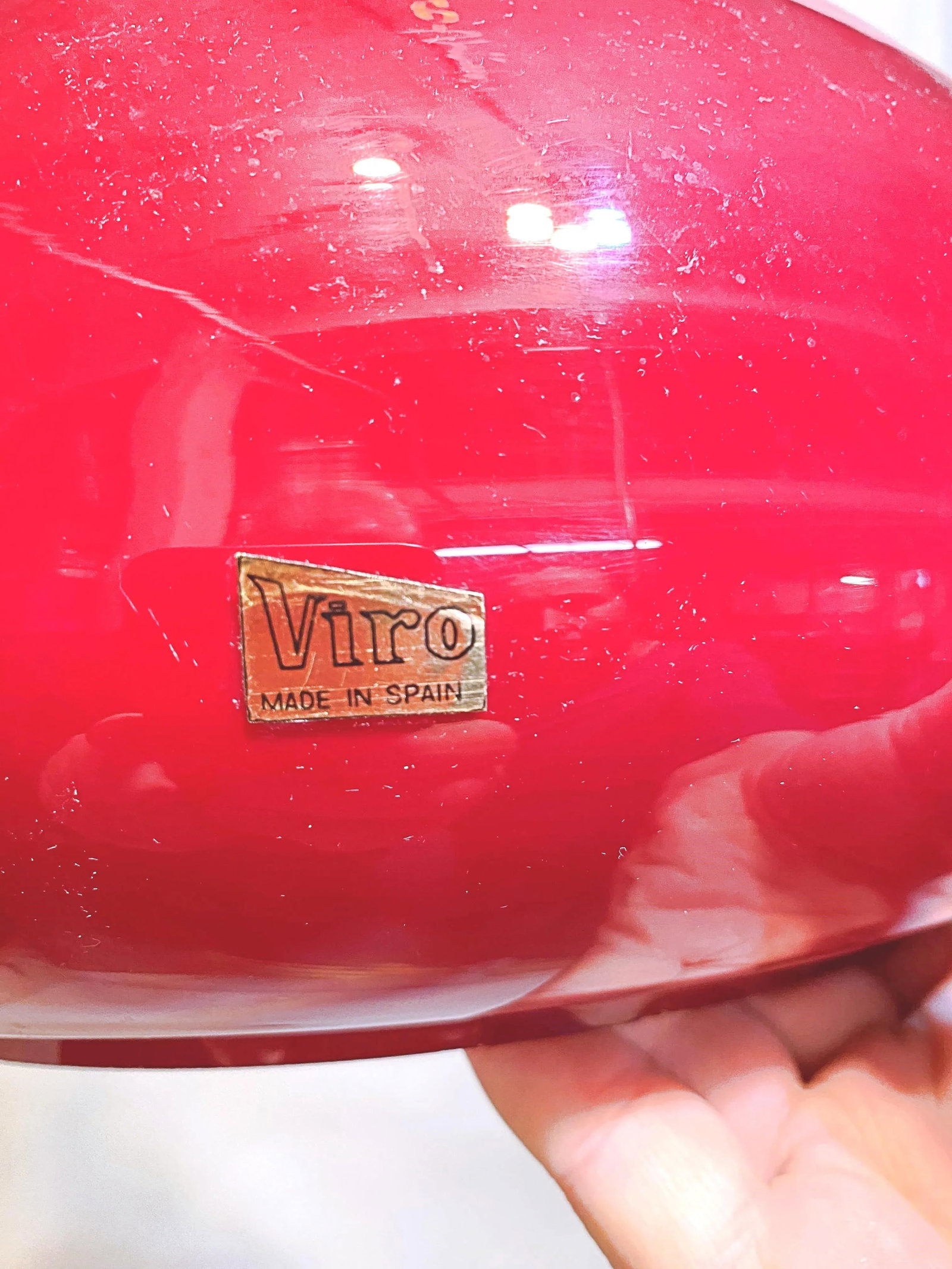 Vintage Red Glass Pendant Light - 8