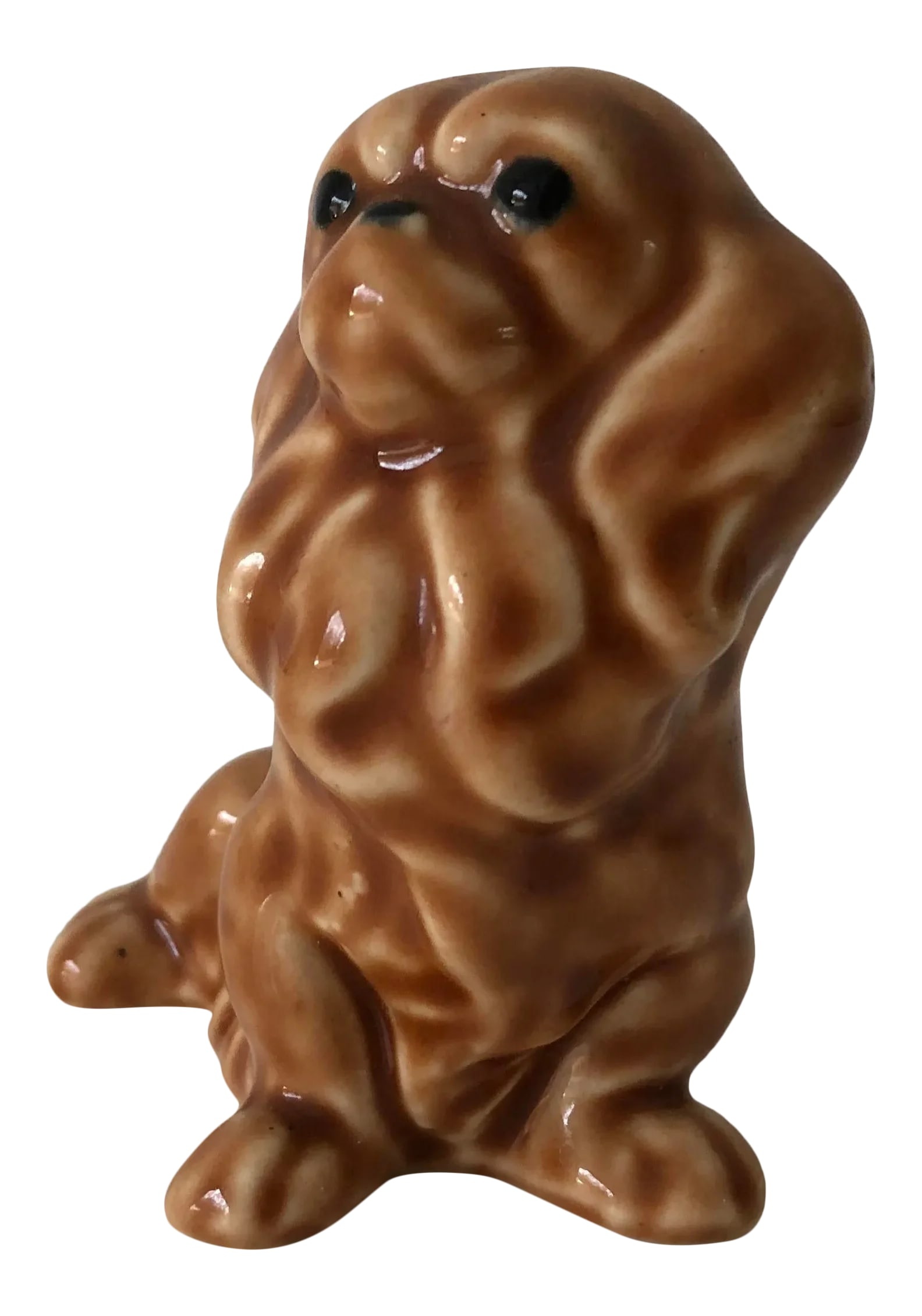 Vintage Pekingese Porcelain Figurine Dog: Vintage Japan Porcelain Pekingese Dog Figurine 4x3 Excellent Condition: Alterations: Original Condition Unaltered Imperfections: Some Imperfections Condition Notes: Excellent Origin: Japan Materials