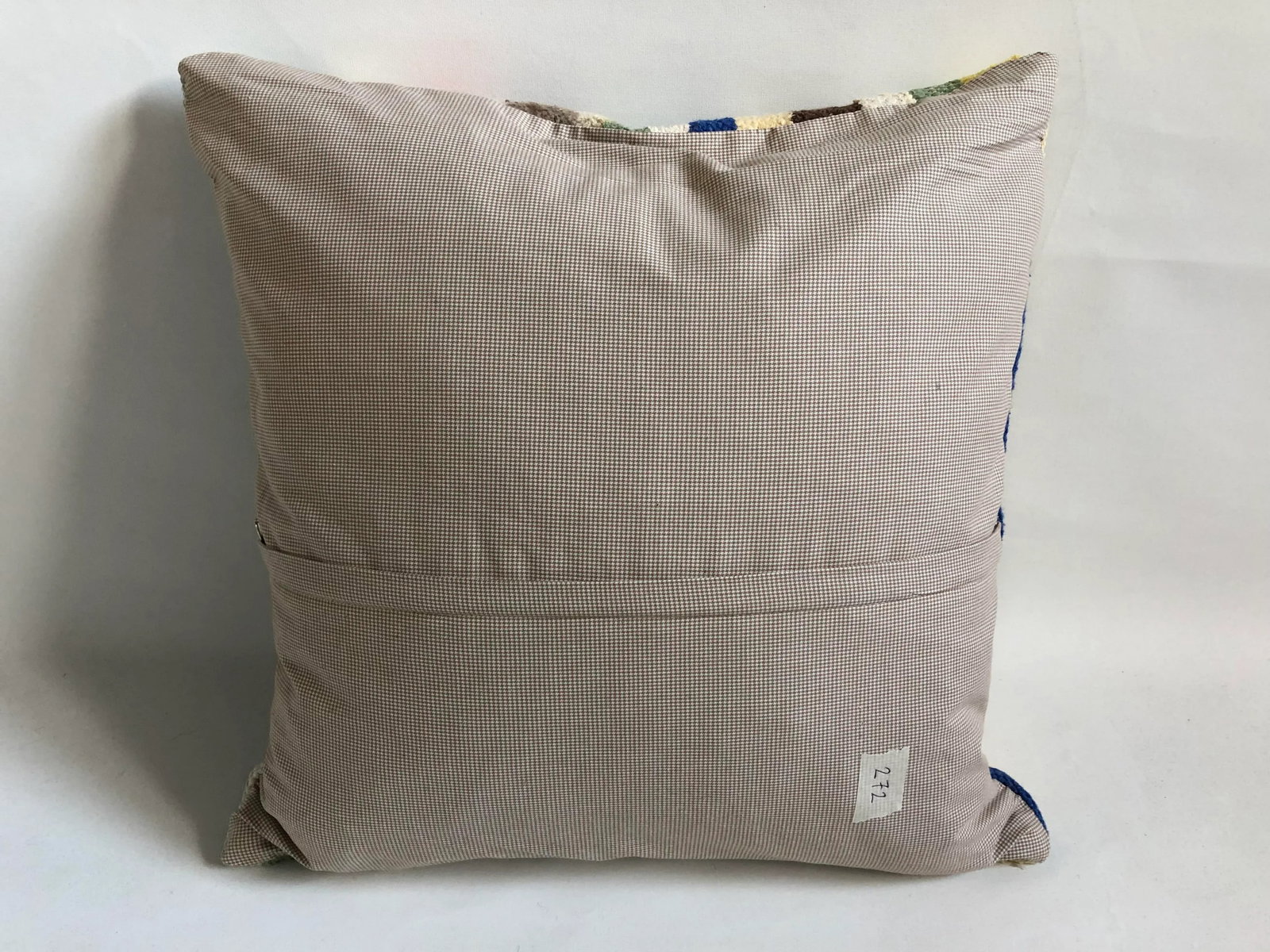 Turkish Striped Design Anatolian Kilim Pillow - 5