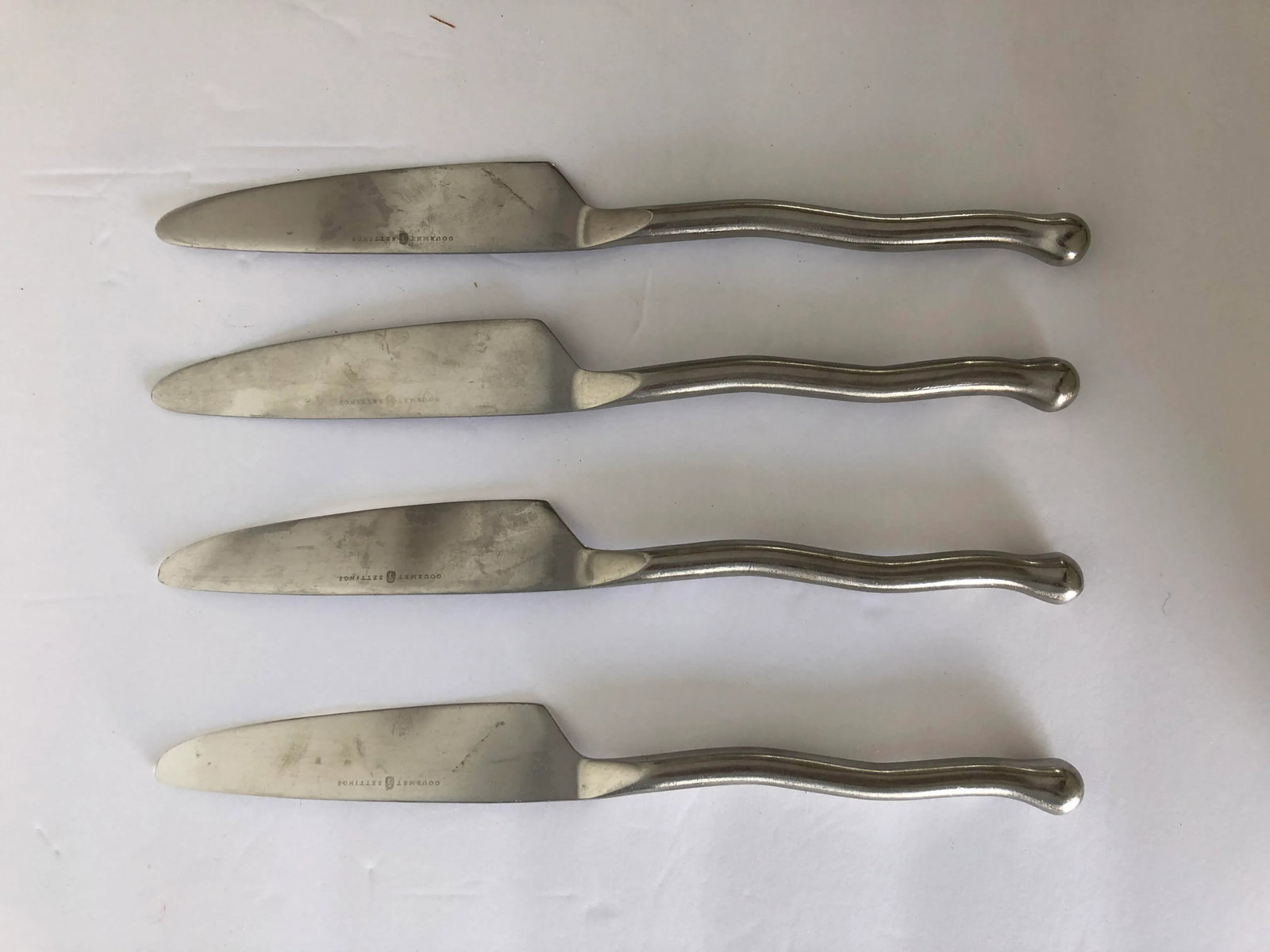 Gourmet Settings Exotique Platinum Stainless Knives S-4 - 4