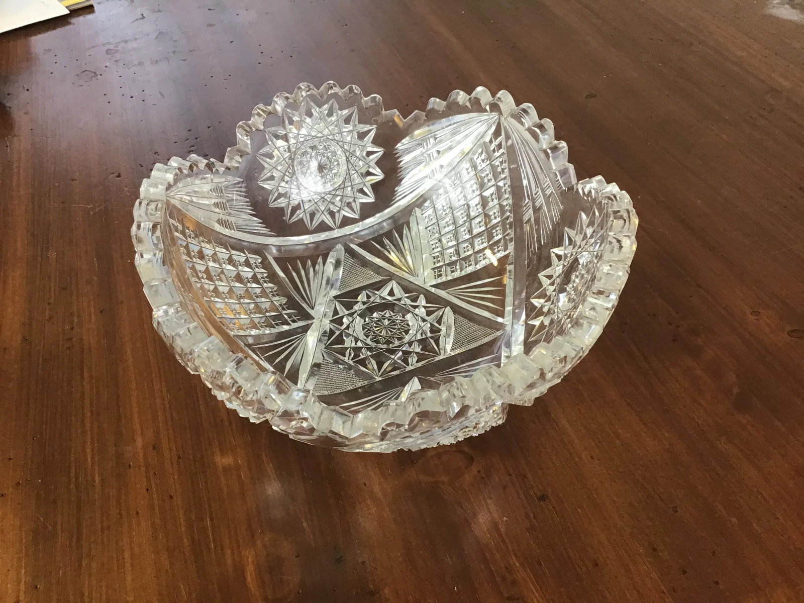 Brilliant Period Cut Glass Bowl - 3