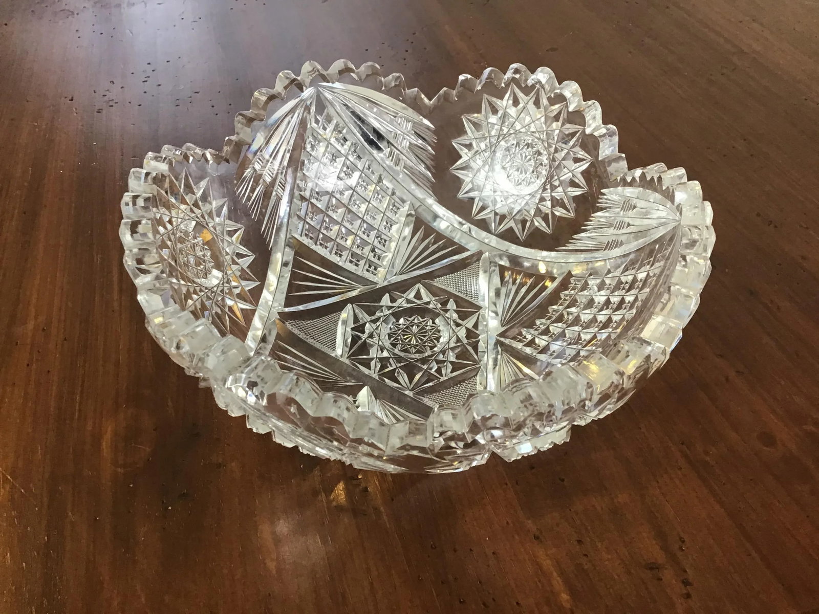 Brilliant Period Cut Glass Bowl - 6