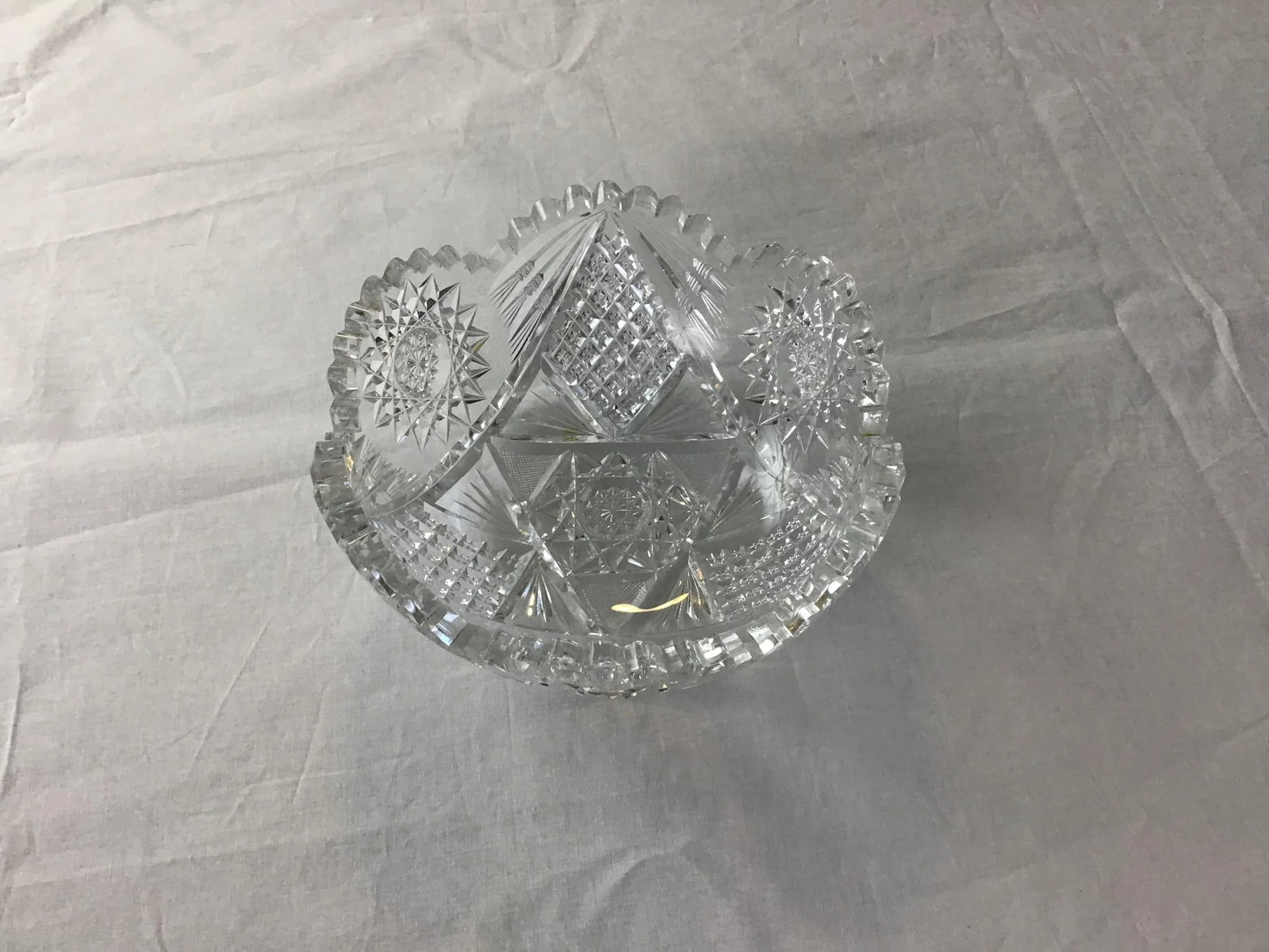 Brilliant Period Cut Glass Bowl - 8