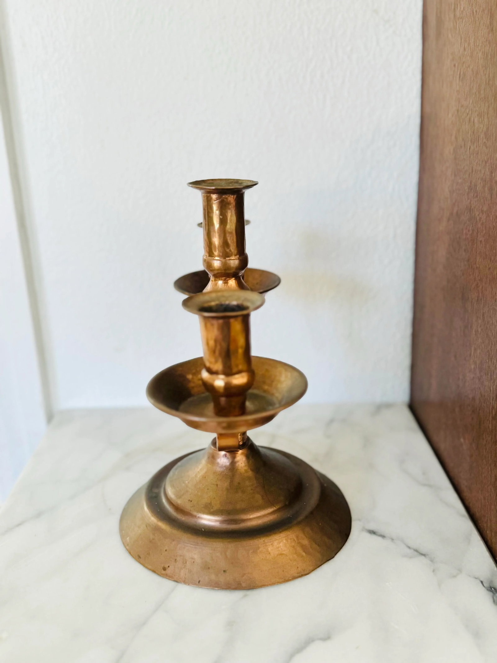 Vintage Copper Candelabra - 6