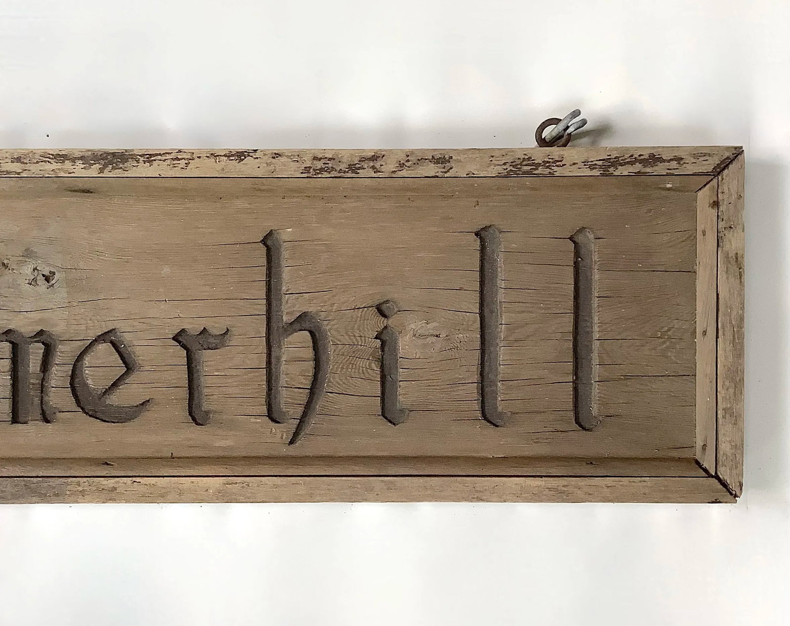 Antique Summerhill Wood Sign - 3