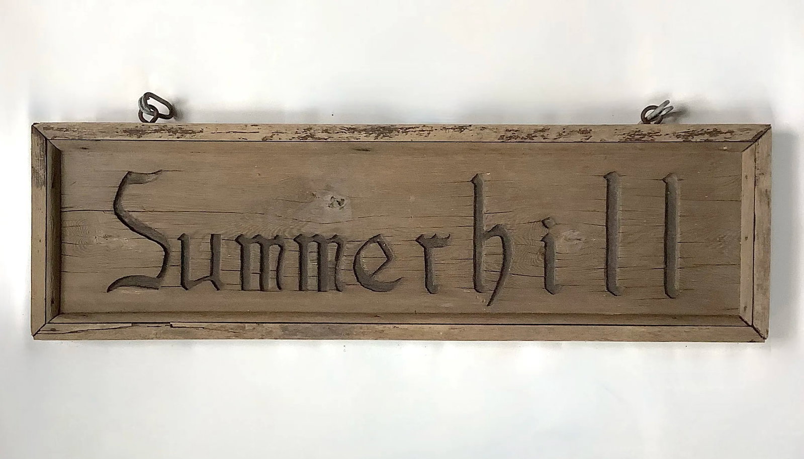 Antique Summerhill Wood Sign - 4