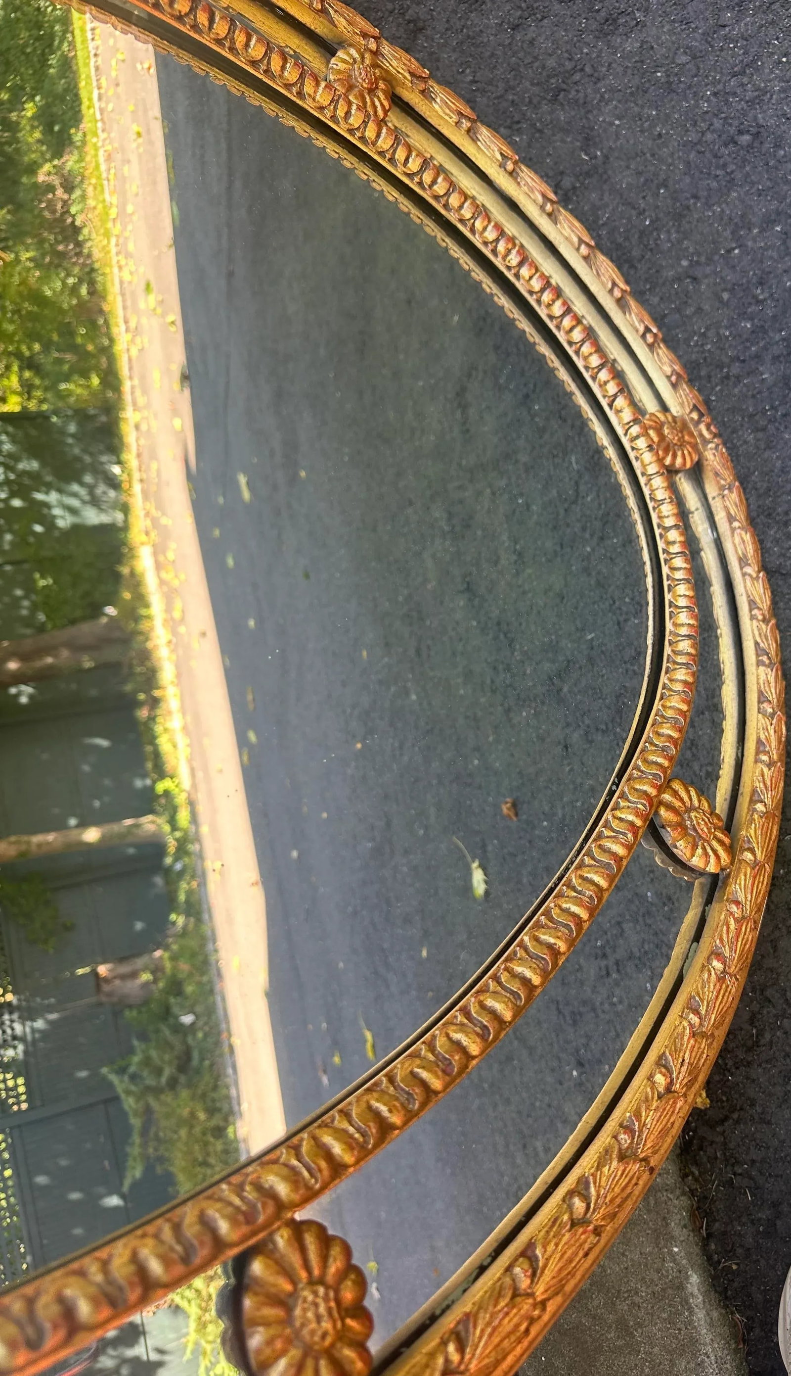 Mirror Fair Carved Oval Giltwood Mirror by Stephen Cavallo - 6