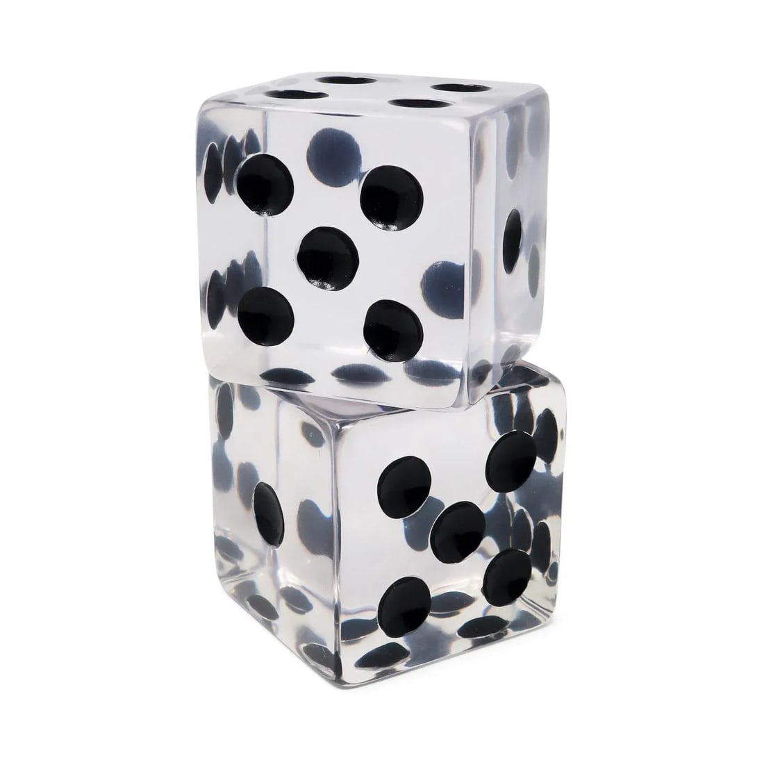 Pair of Vintage Large Lucite Dice - 2