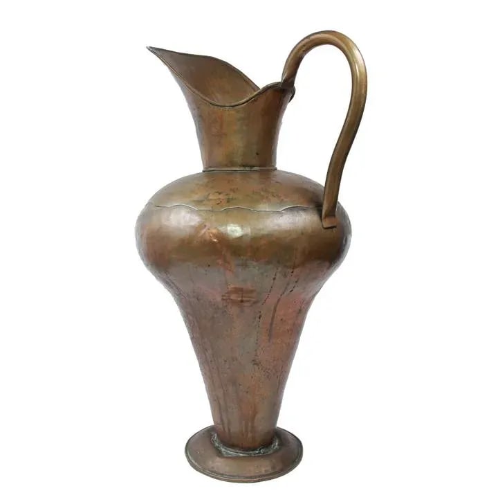 Early 1900s Arts and Crafts Copper Pitcher - 2