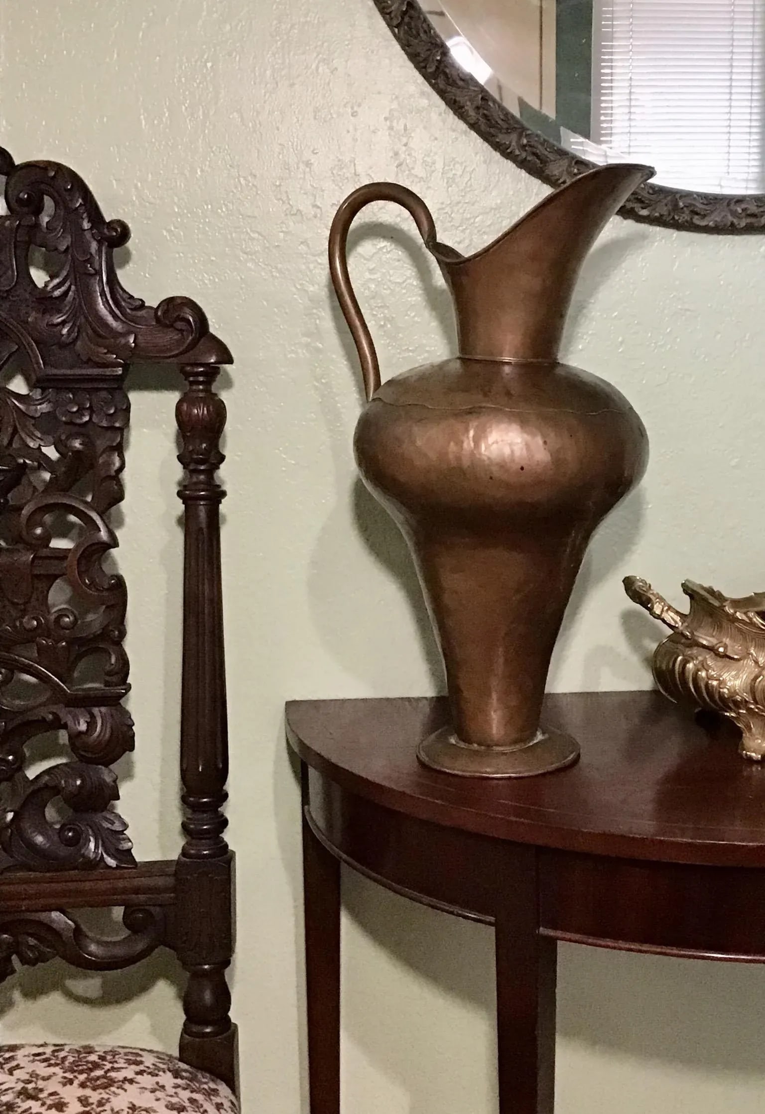 Early 1900s Arts and Crafts Copper Pitcher - 7