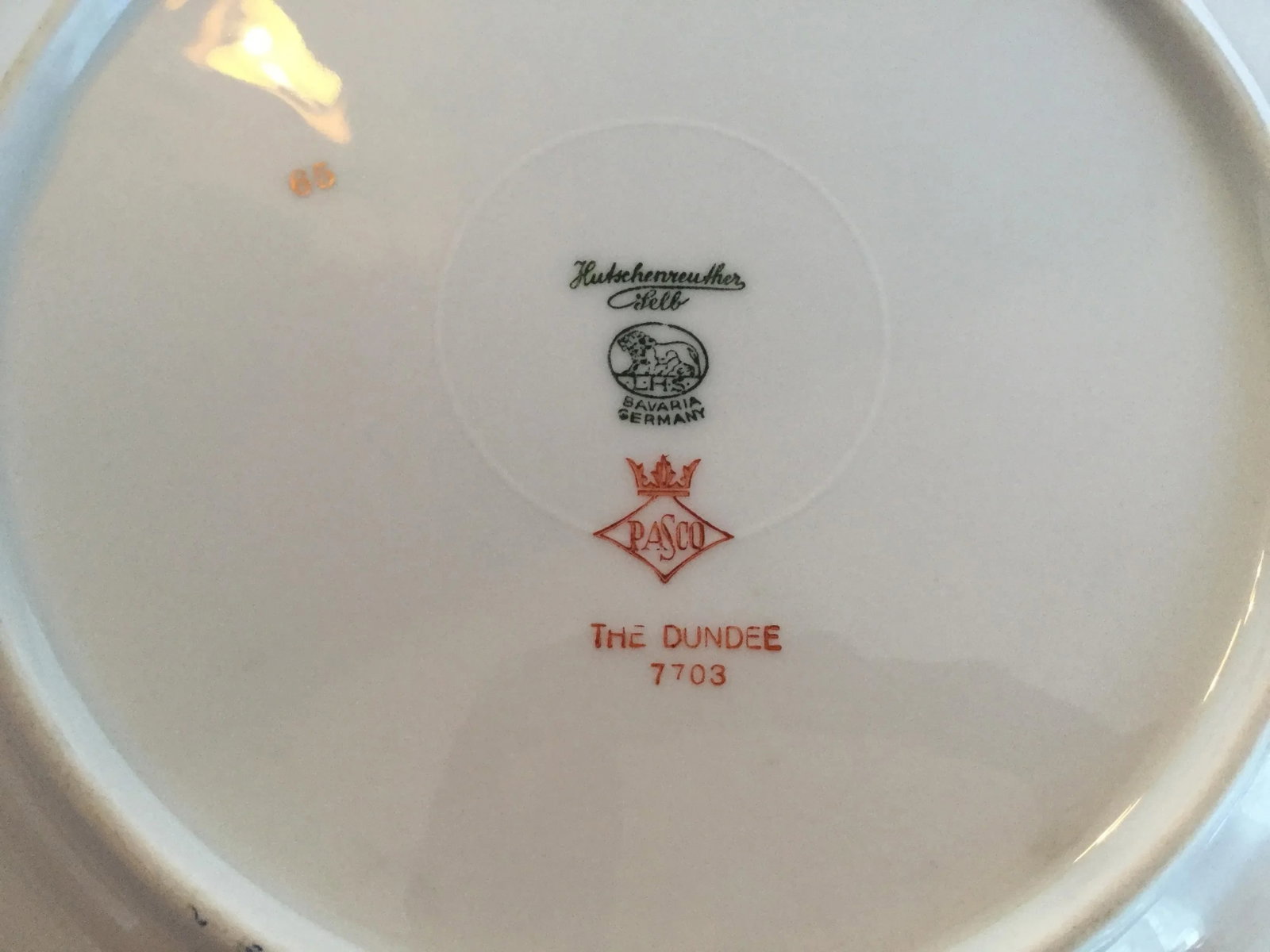 1950s Bavarian China Plates - Set of 3 - 11