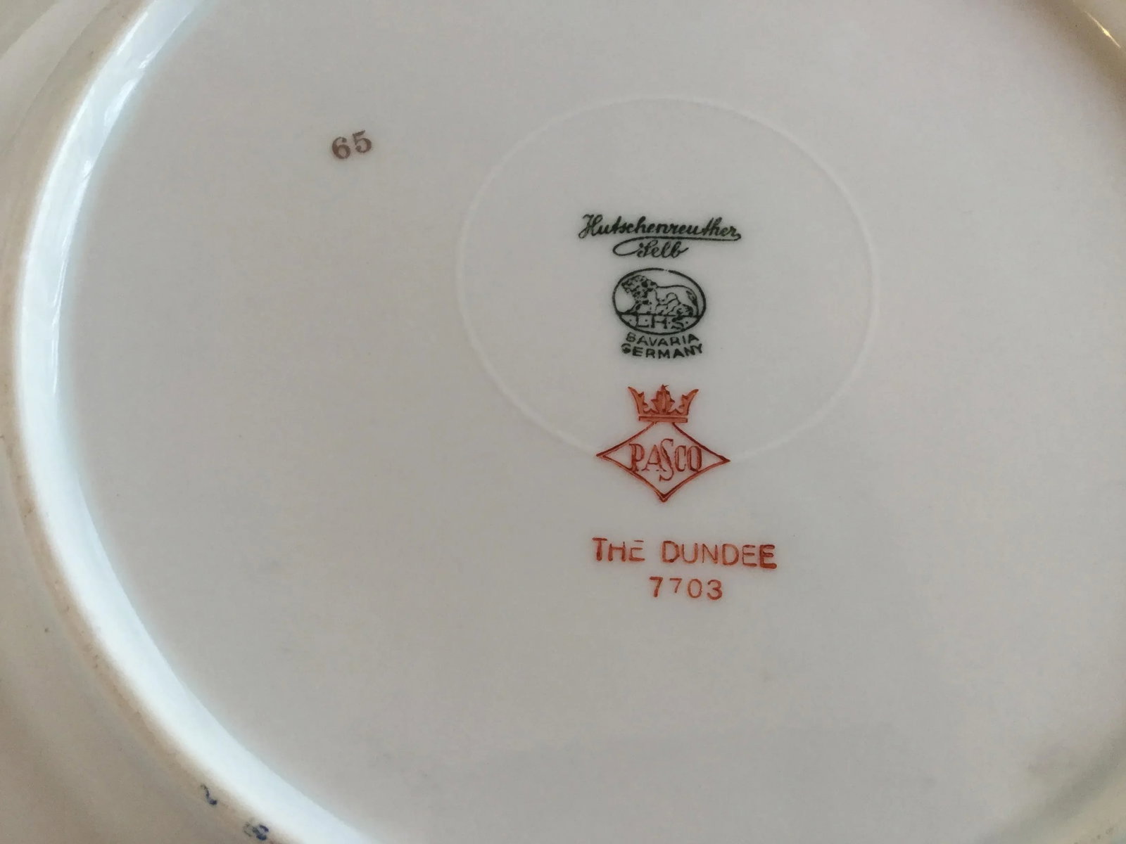 1950s Bavarian China Plates - Set of 3 - 12