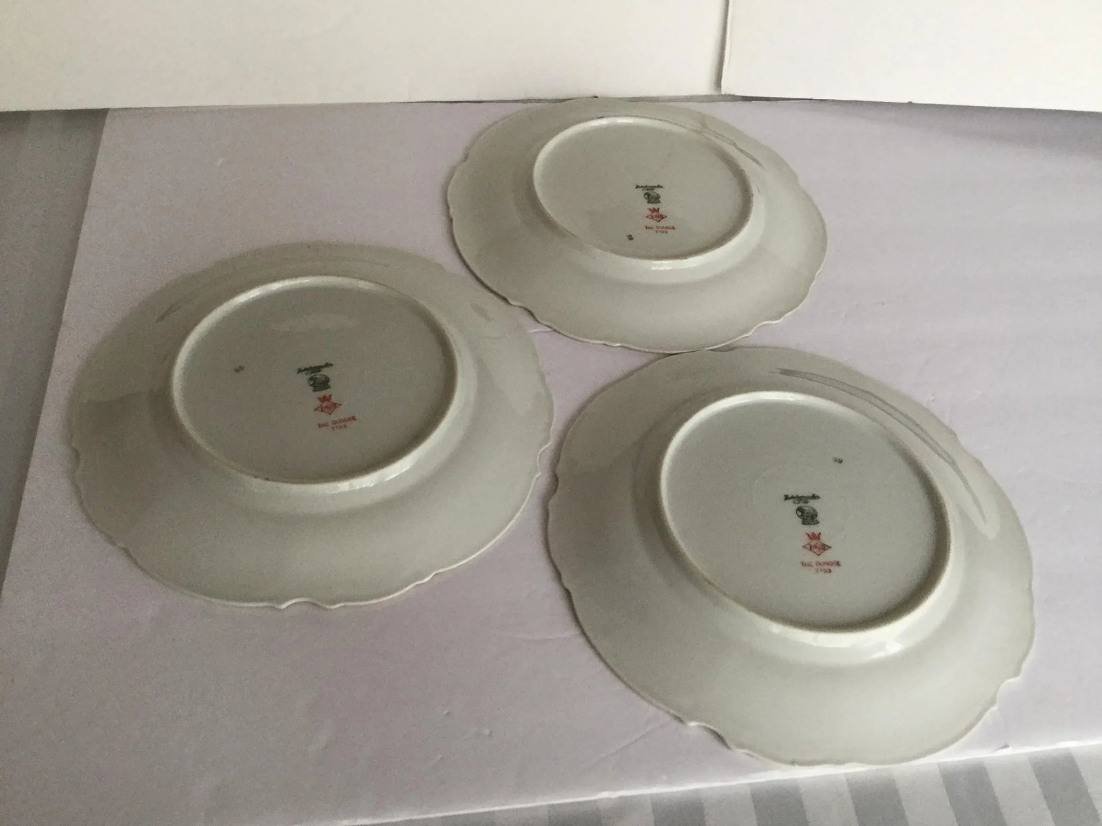 1950s Bavarian China Plates - Set of 3 - 4