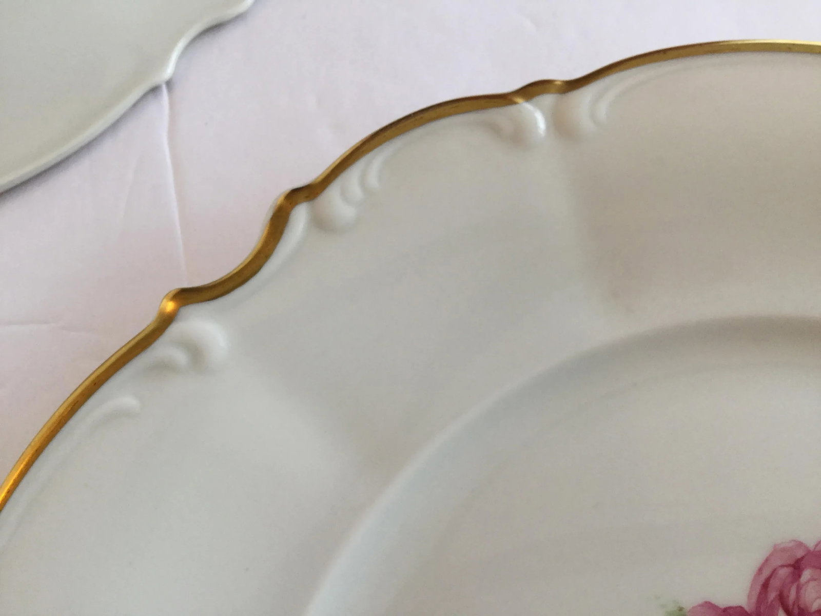 1950s Bavarian China Plates - Set of 3 - 7