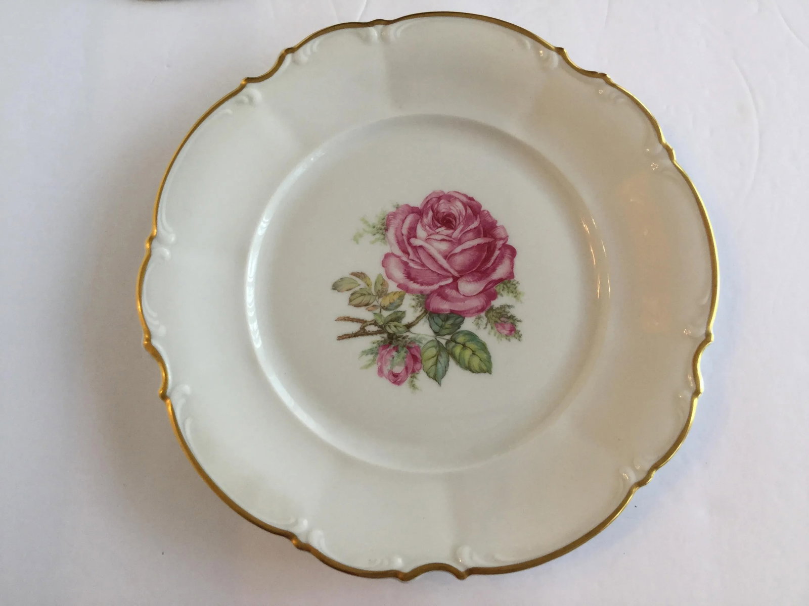 1950s Bavarian China Plates - Set of 3 - 9
