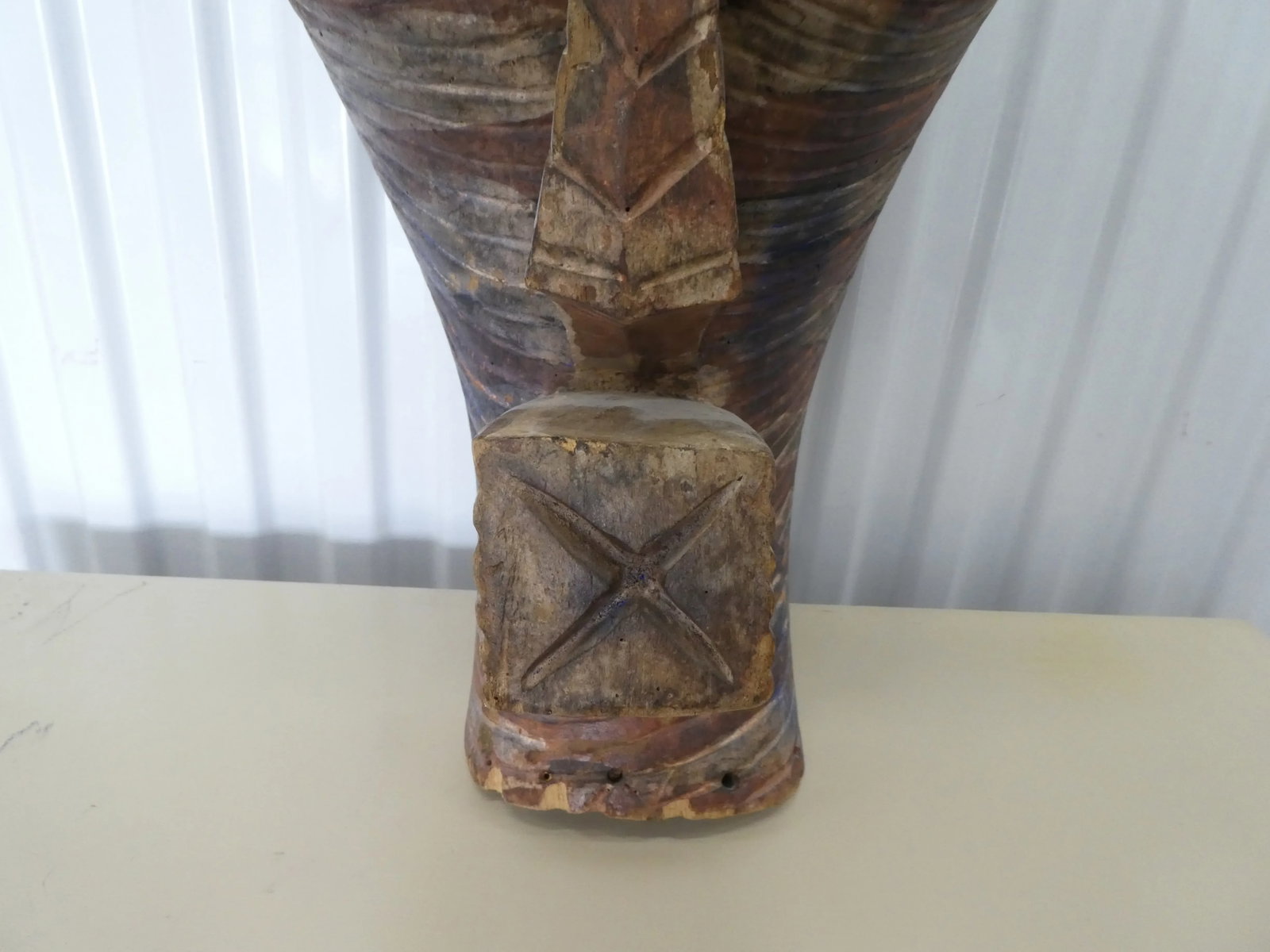African Songye Mid Century Hand Carved Wooden Tribal Mask - 6