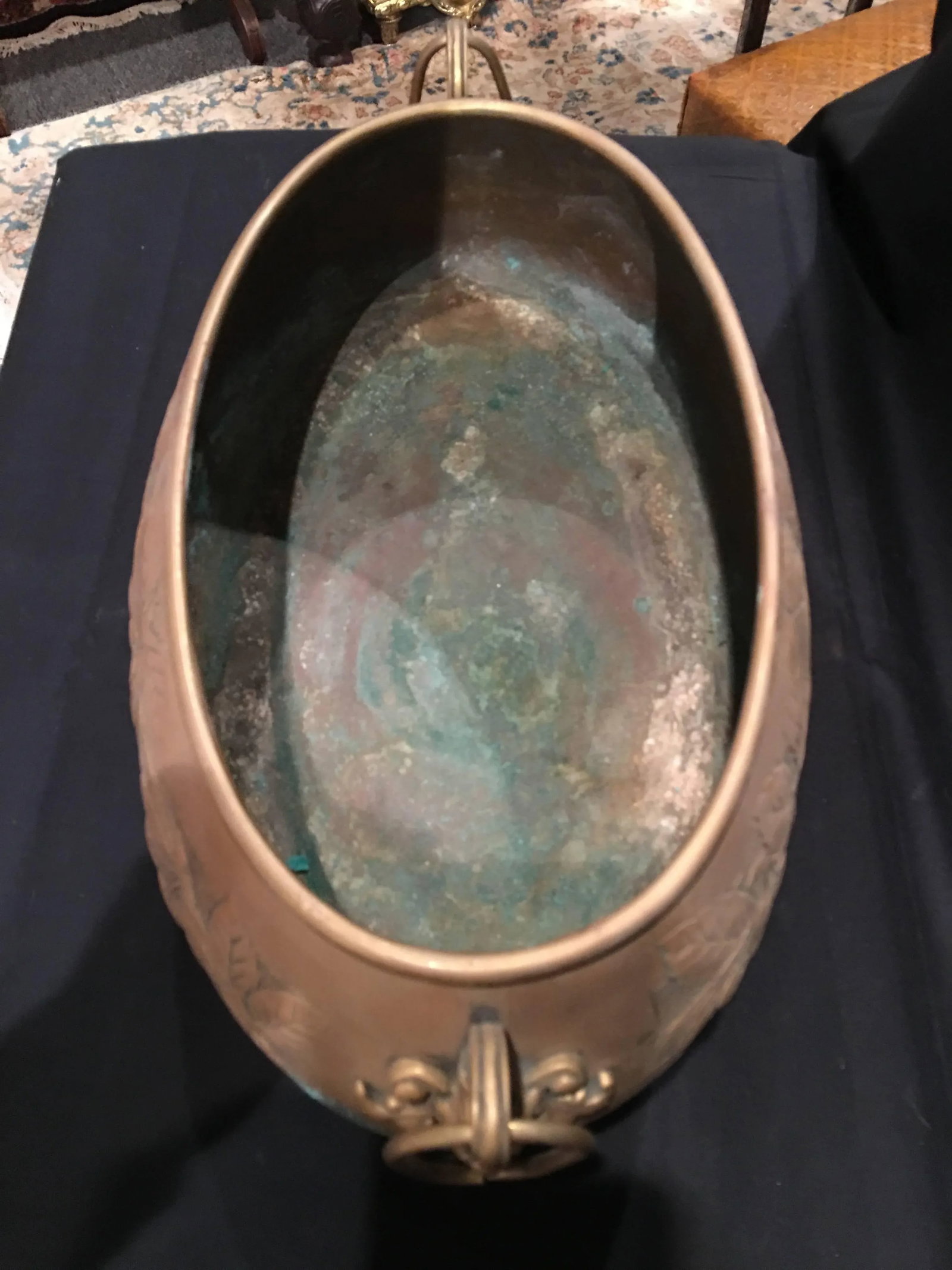 French Oval Jardiniere or Planter Ball and Claw Feet, 19th Century - 6
