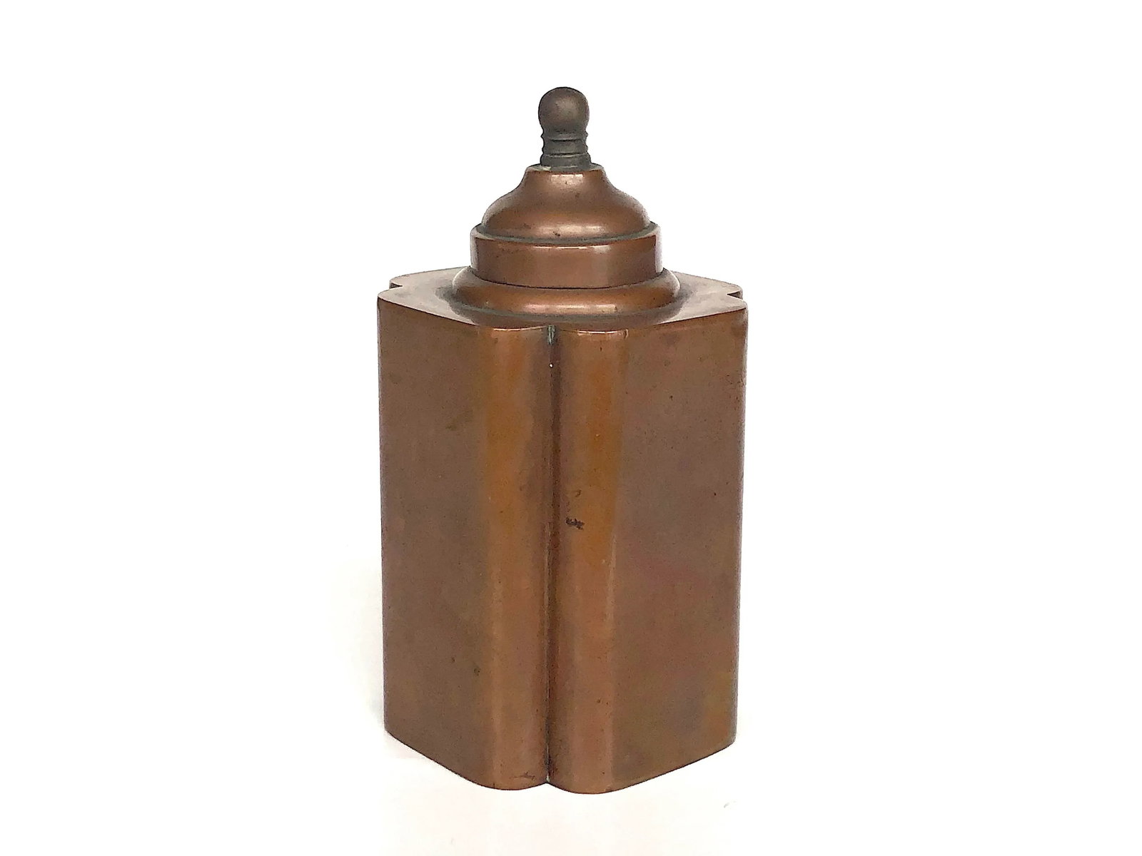 Early 20th Century Vintage Copper Tea Caddy Stash Box - 2