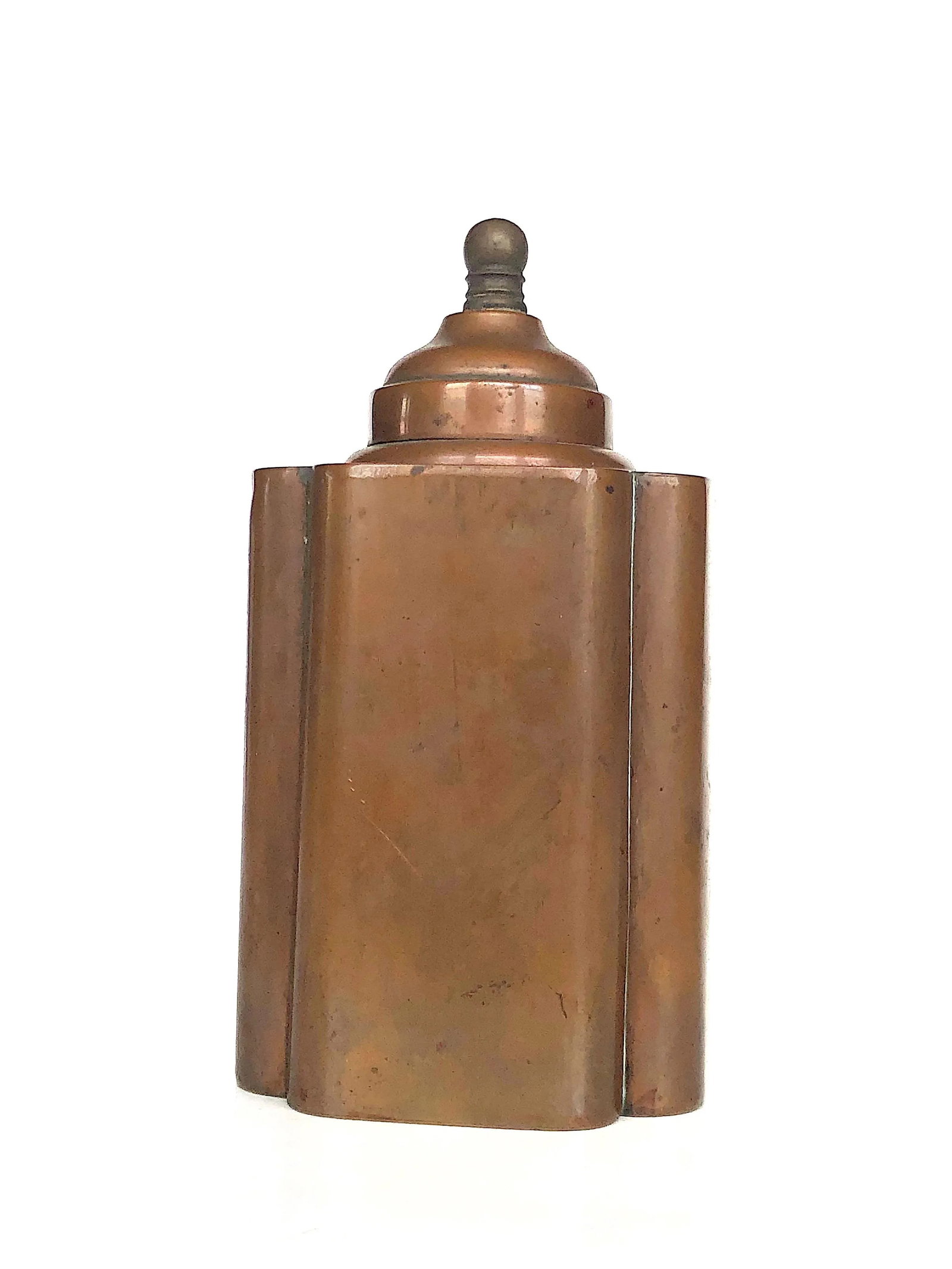Early 20th Century Vintage Copper Tea Caddy Stash Box - 7