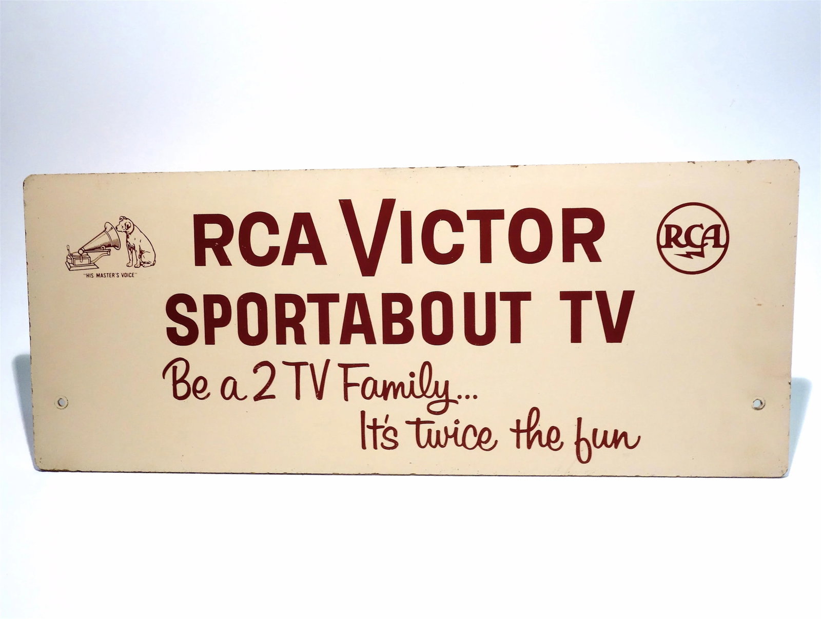 Mid 20th C. RCA TV Advertising Sign - 13