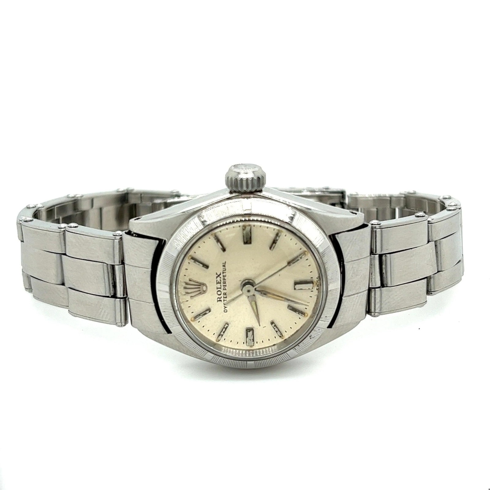 Vintage Rolex Oyster Perpetual 6623 Women's 25mm Dial Watch in Steel - 3