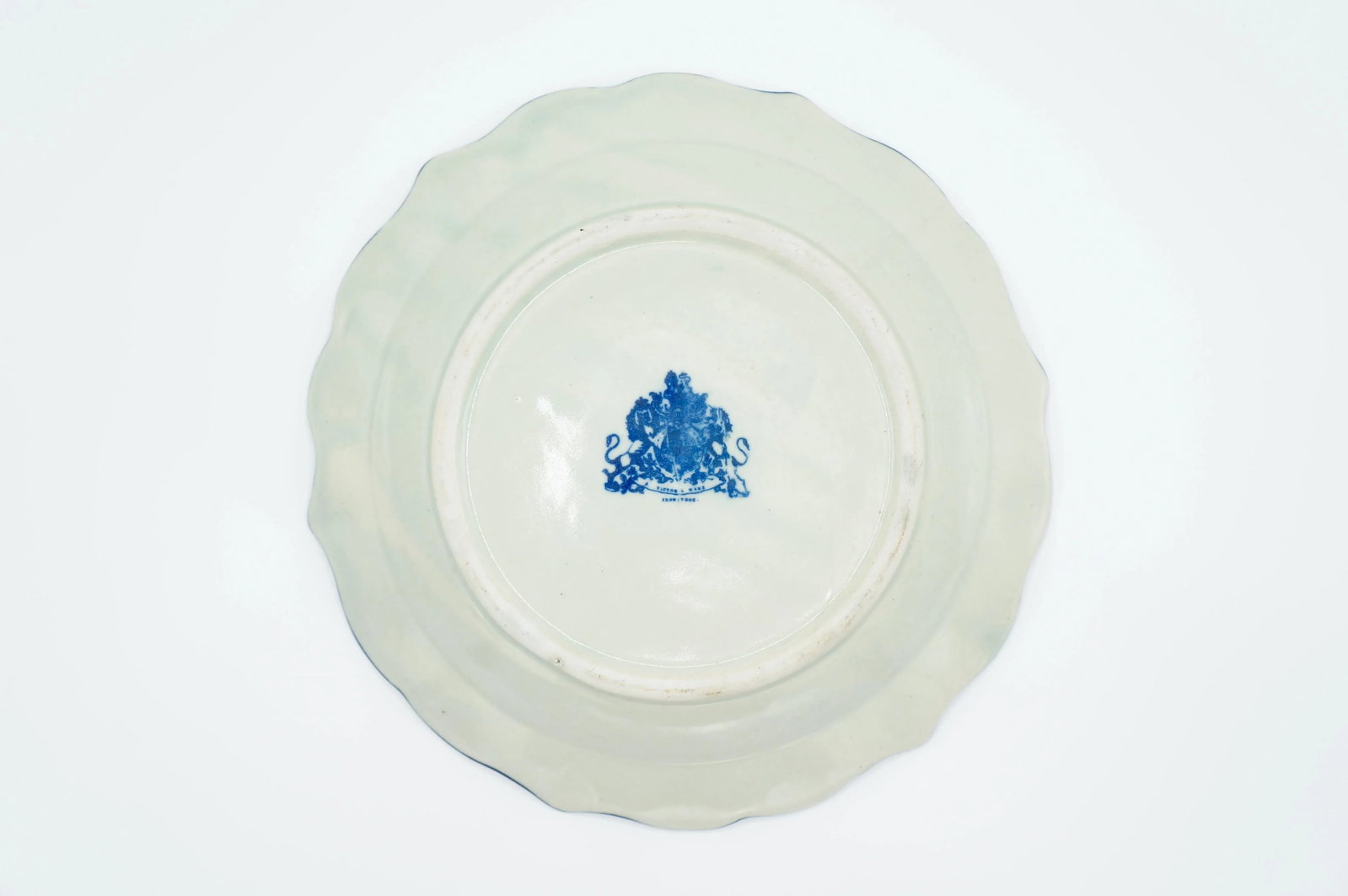 Late 19th Century Ironstone Blue and White Town Scene Plate - 7