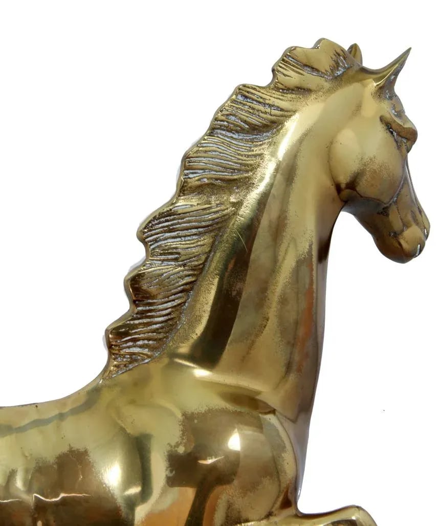 1970s Vintage Brass Horse - 4