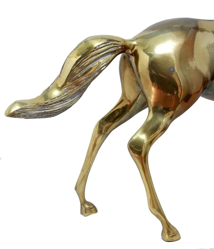 1970s Vintage Brass Horse - 6