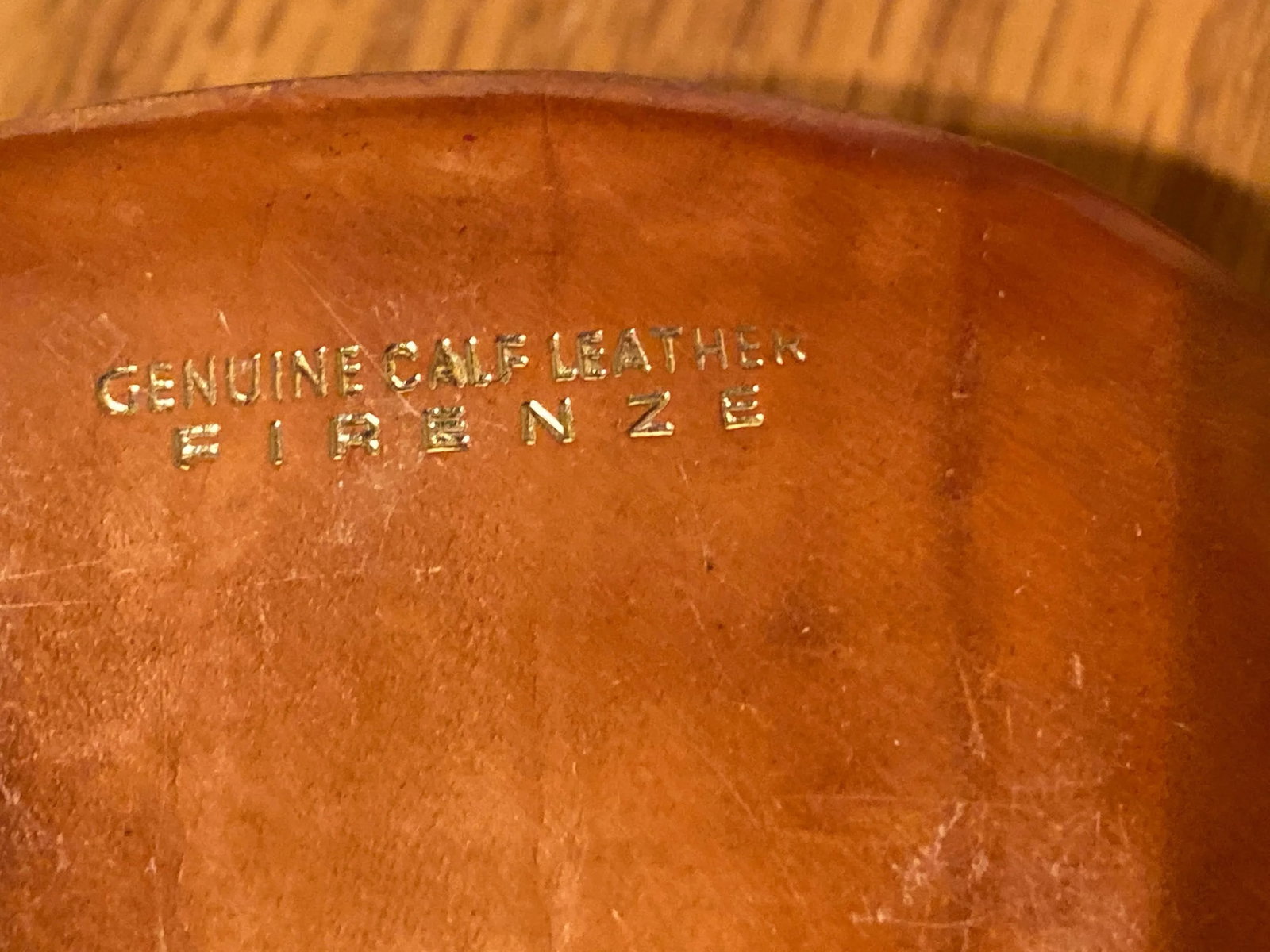 Vintage Handmade Leather Small Trinket Box Made in Firenze Italy - 2
