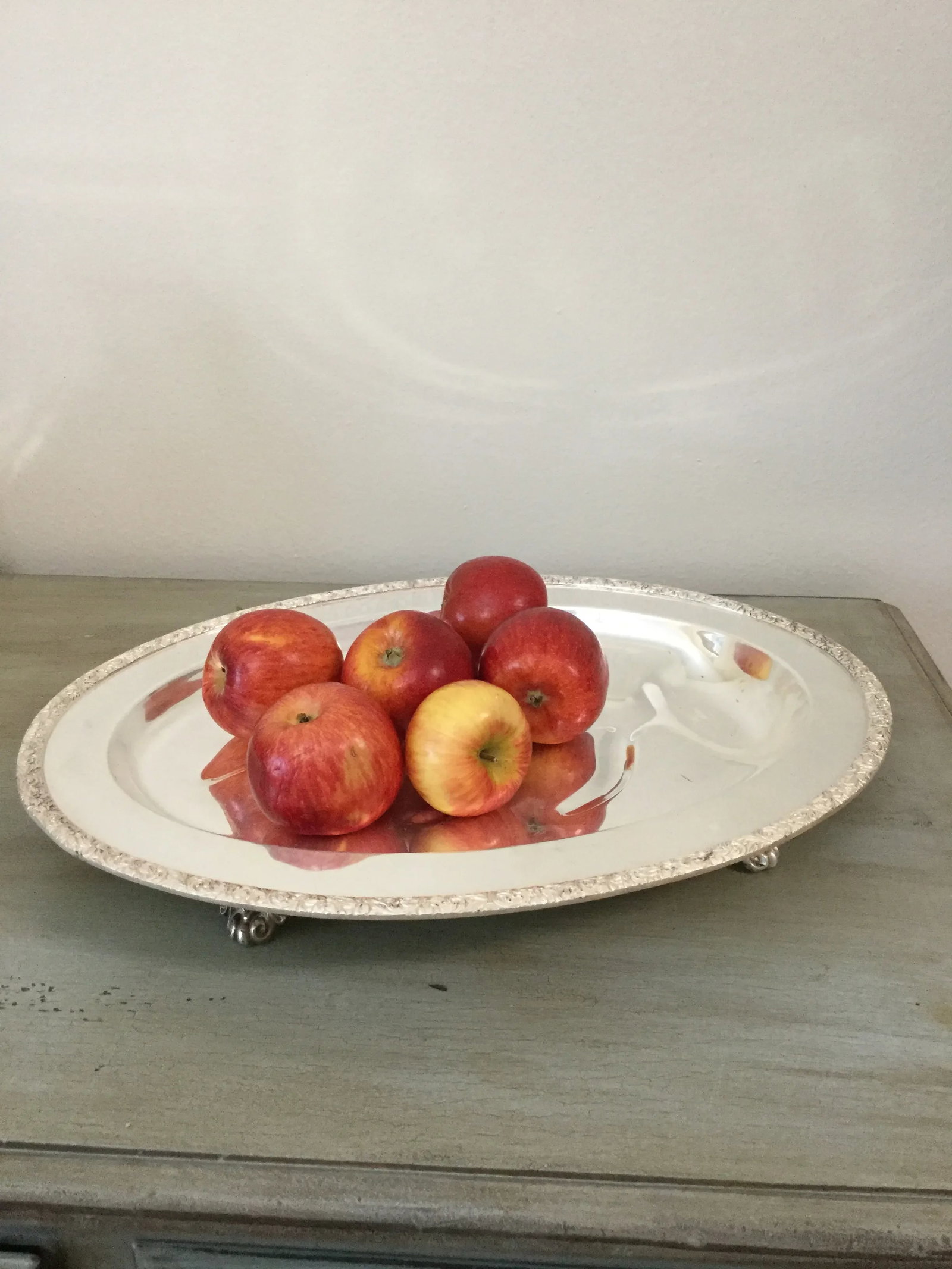 Vintage 1950s Trent Silver on Copper Meat Platter #4004 - 4