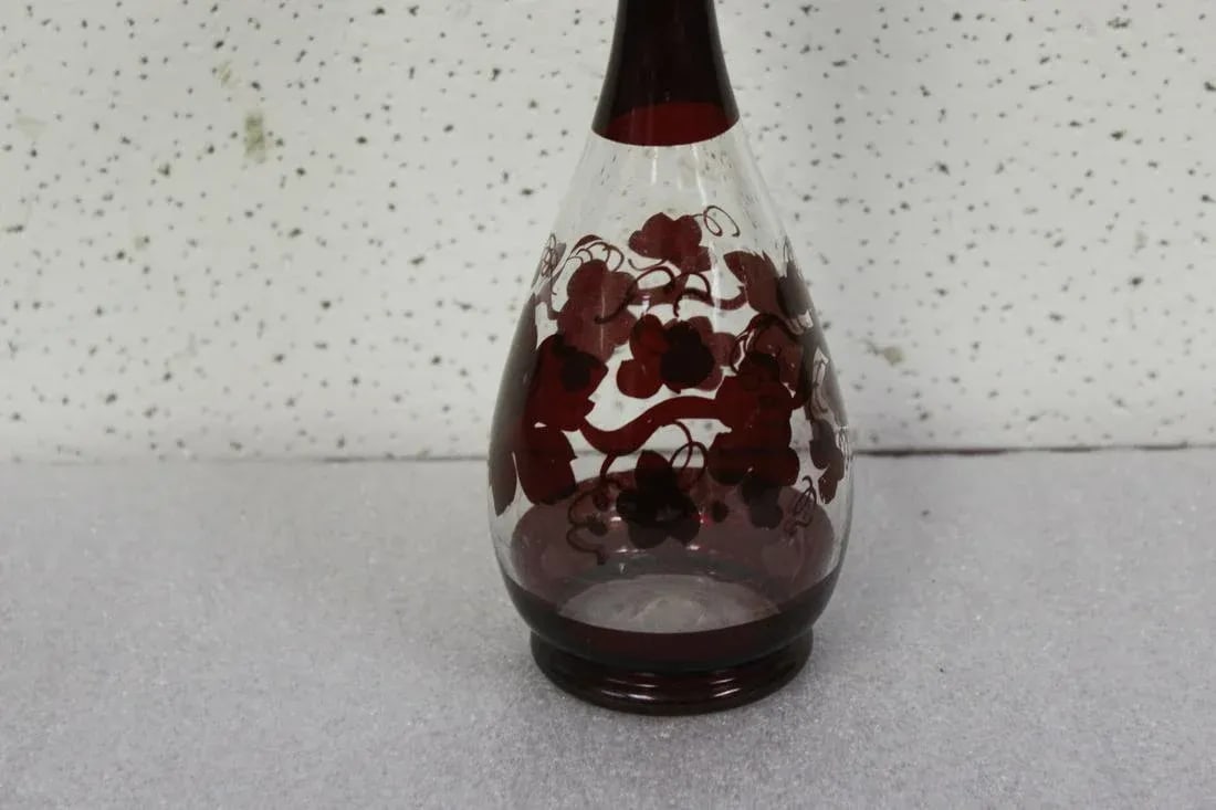 Vintage Handblown Glass Decanter - 2