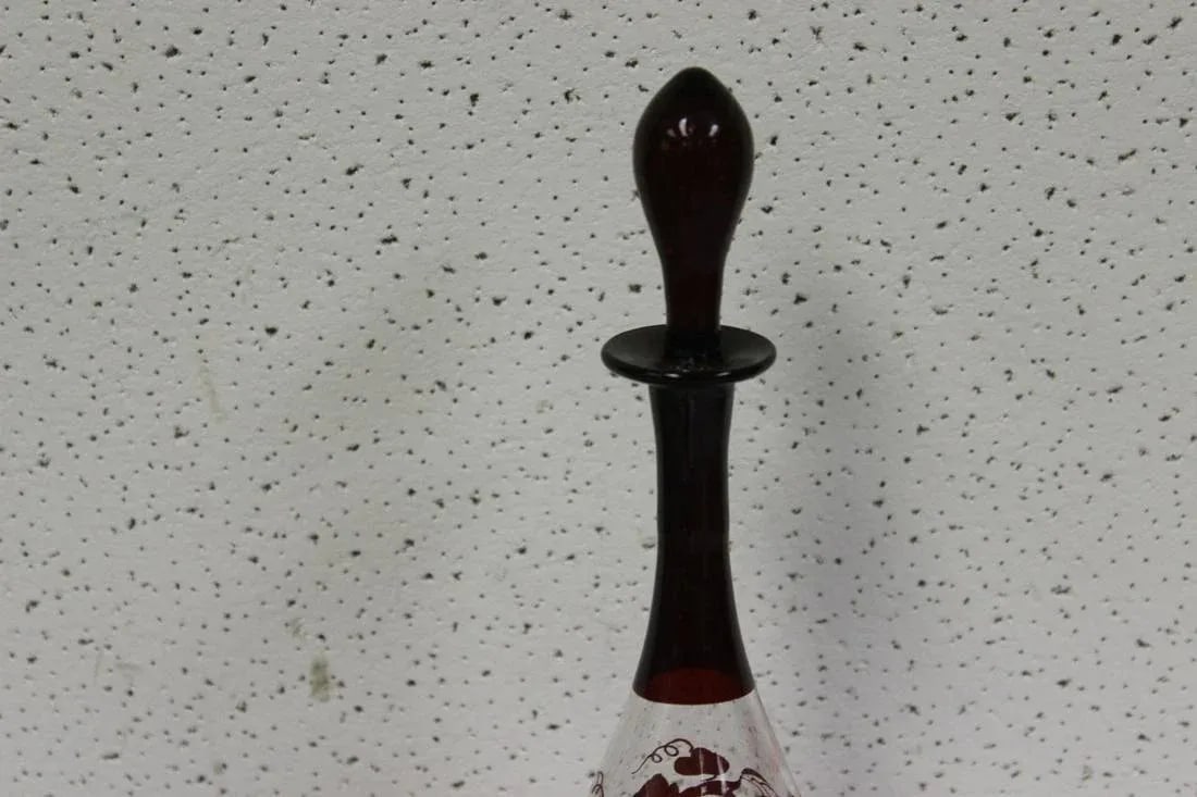 Vintage Handblown Glass Decanter - 6