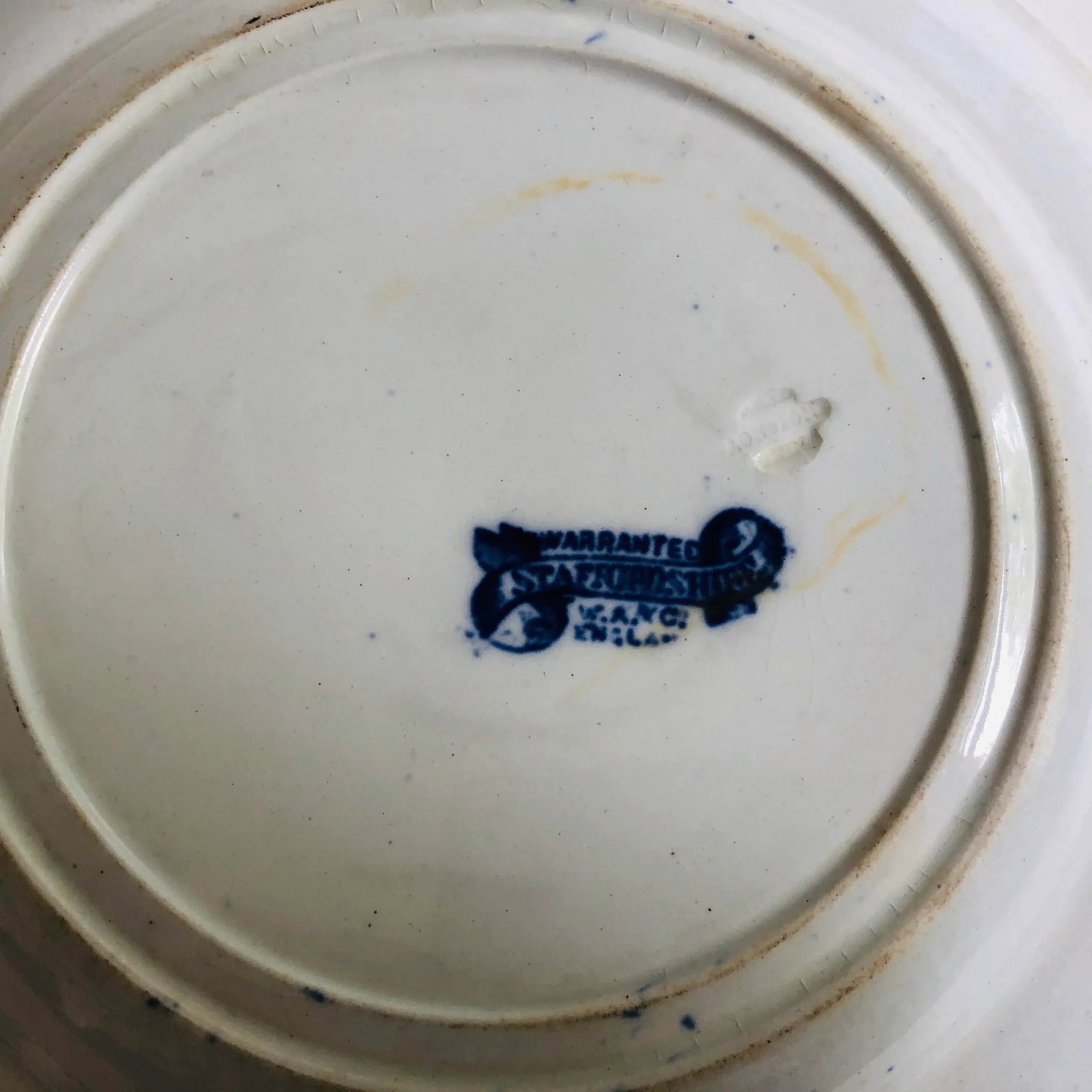 Antique Staffordshire Style Blue Willow 9" D Plate - 5