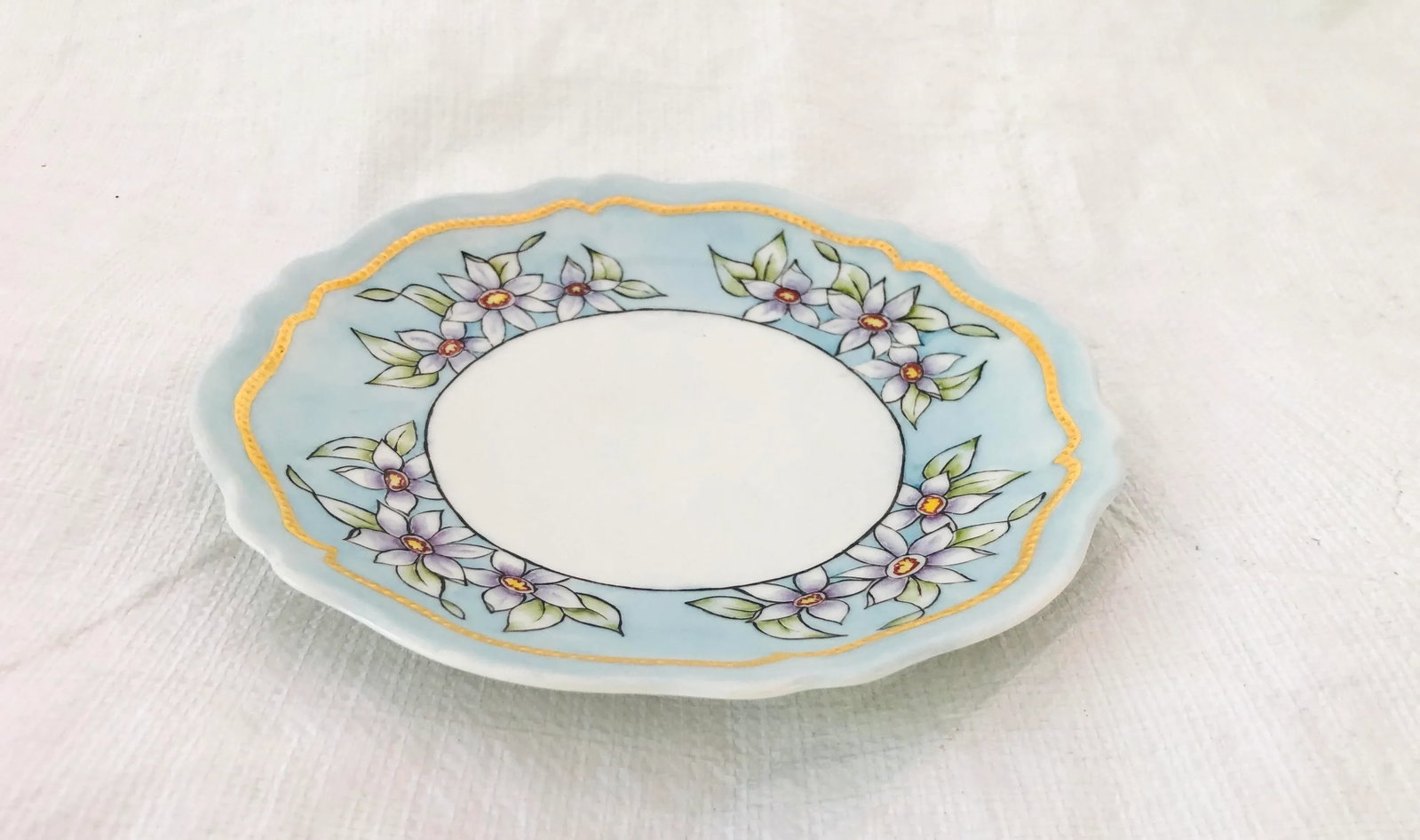 1900?s O& E G Austria Porcelain Floral Plate - 2