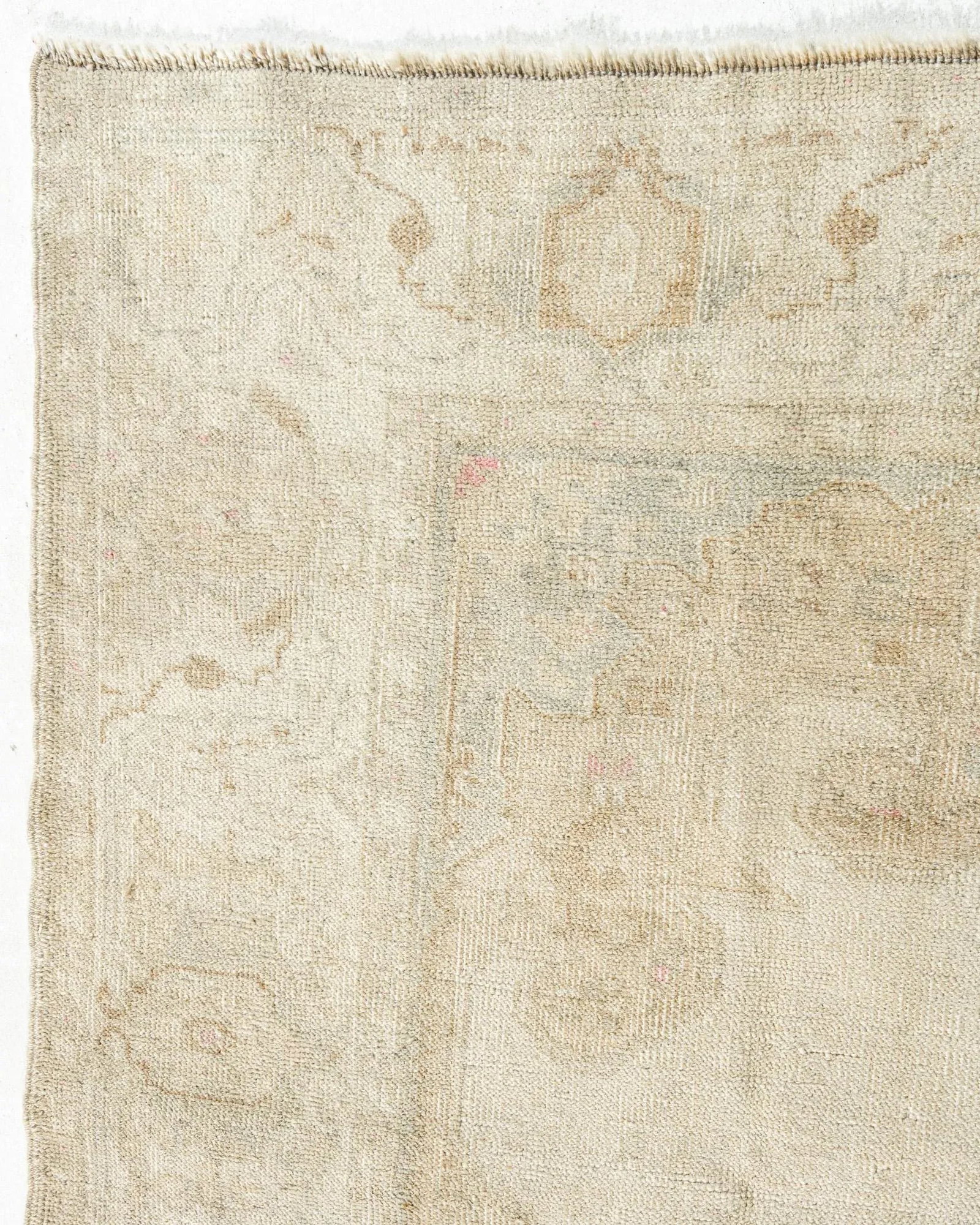 Vintage Circa 1940 Turkish Oushak Area Rug 4'7 X 7' - 6