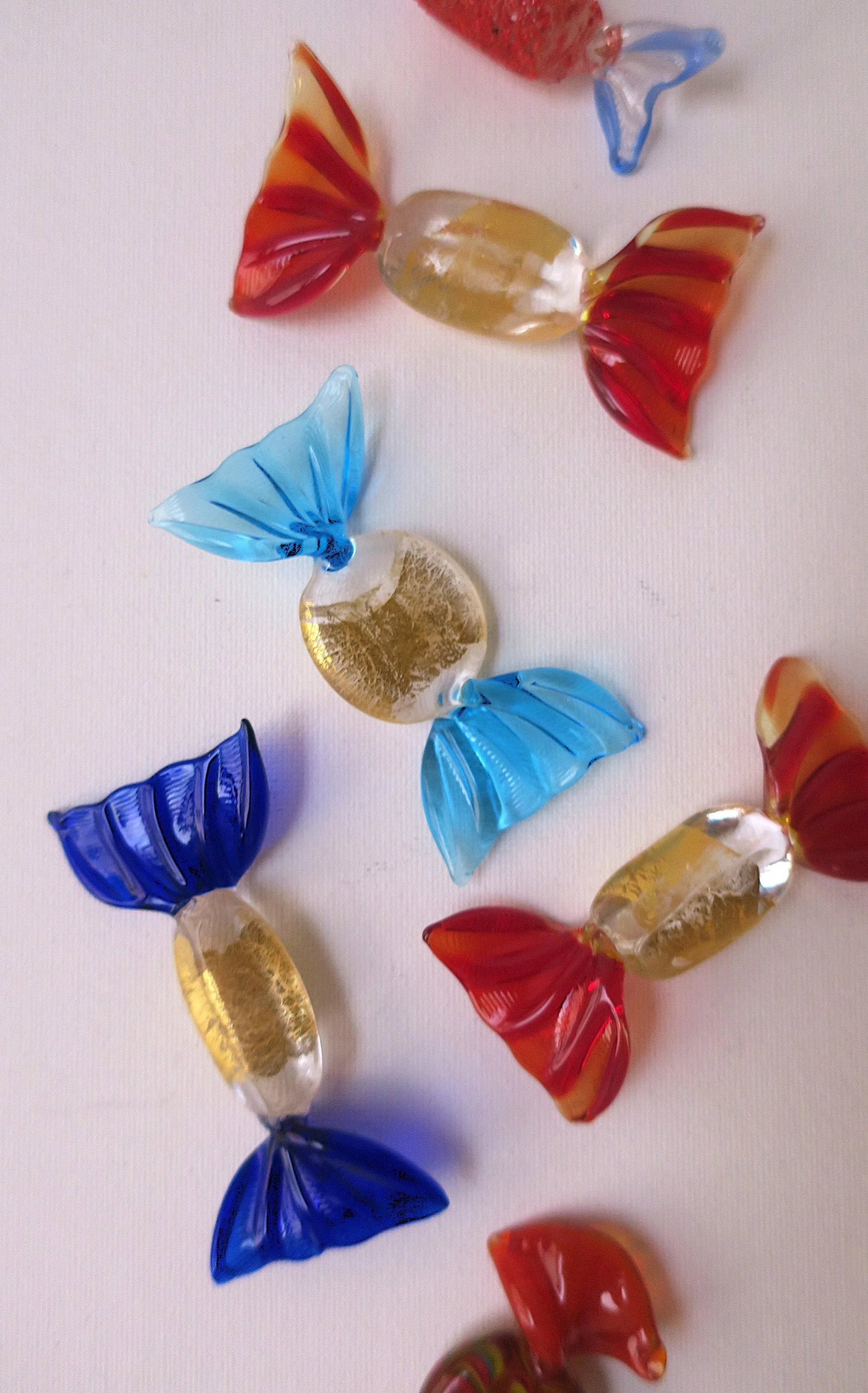 Italian Murano Art Glass Candy, Set of 6 - 5