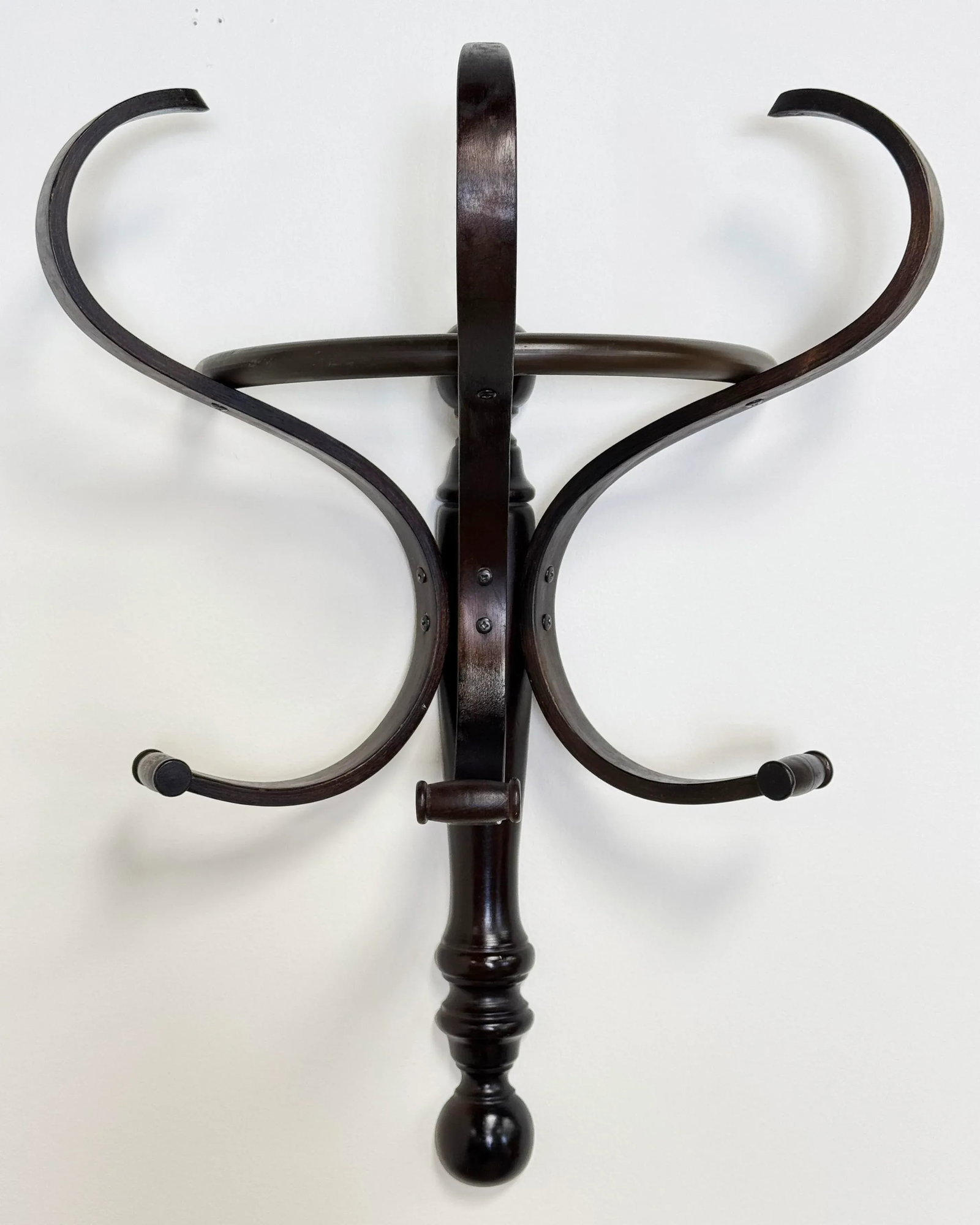 Vintage Bentwood Thonet Style Coat Hat Wall Hook - 2