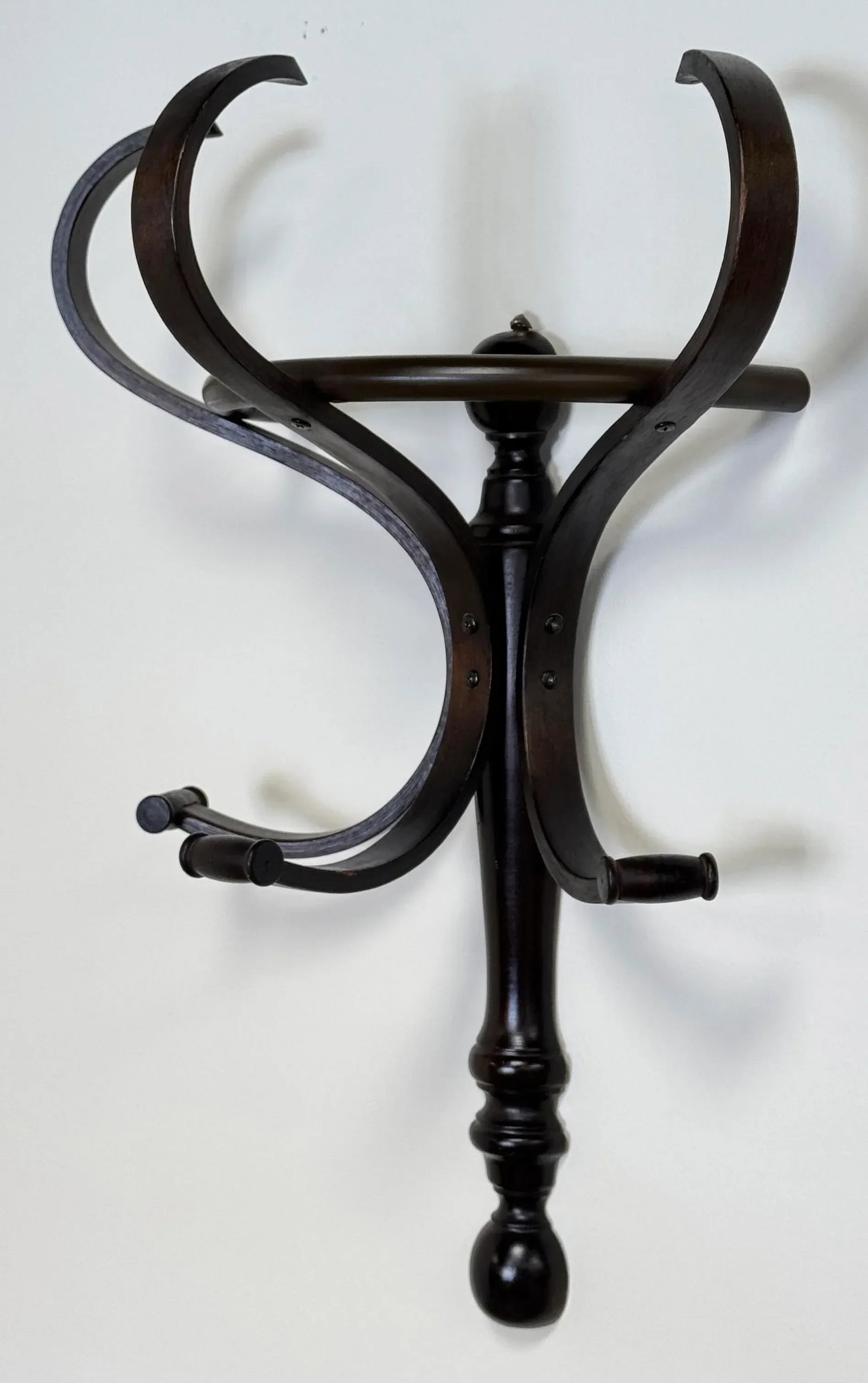 Vintage Bentwood Thonet Style Coat Hat Wall Hook - 4